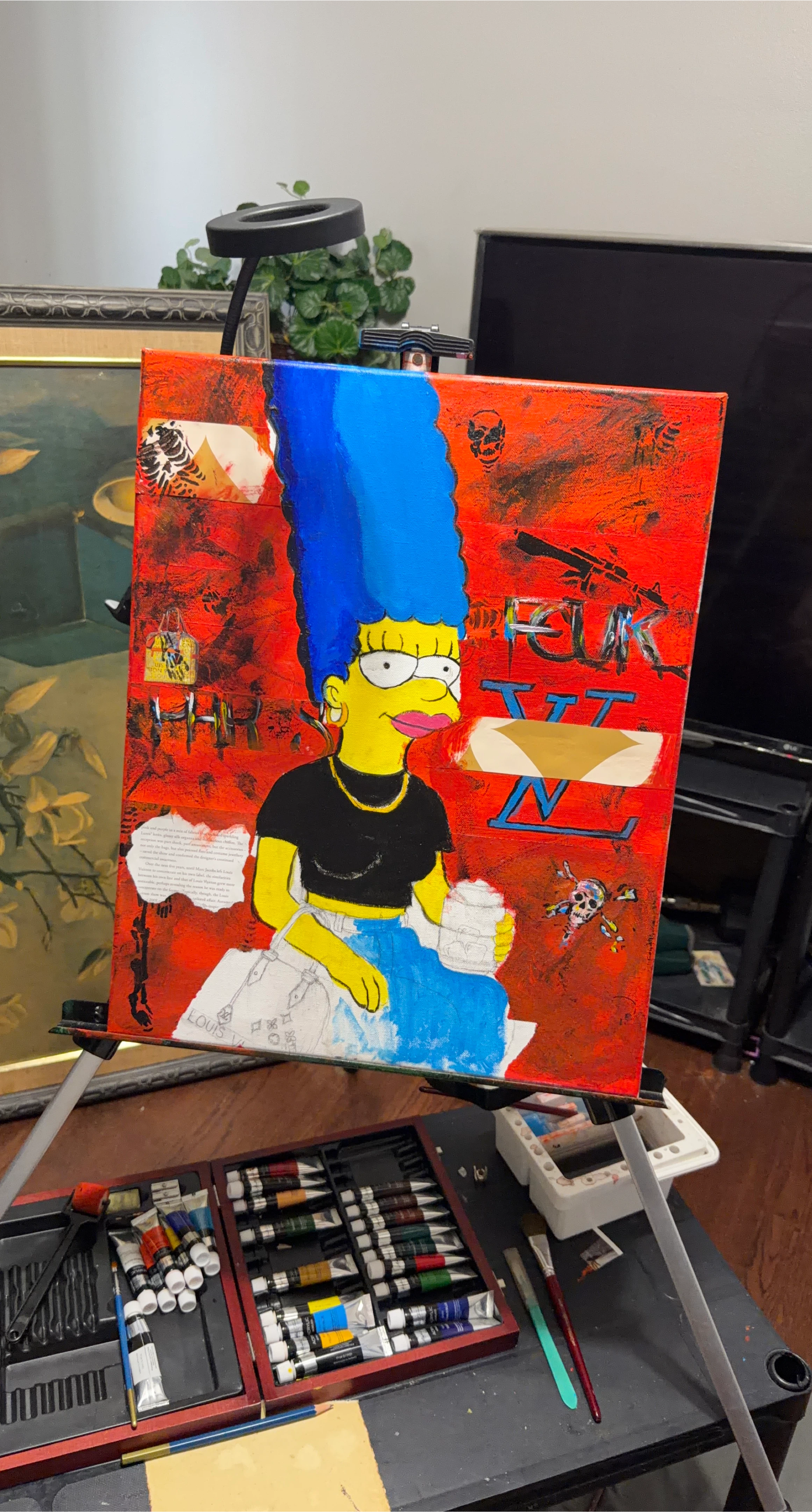 Marge Simpson Painting