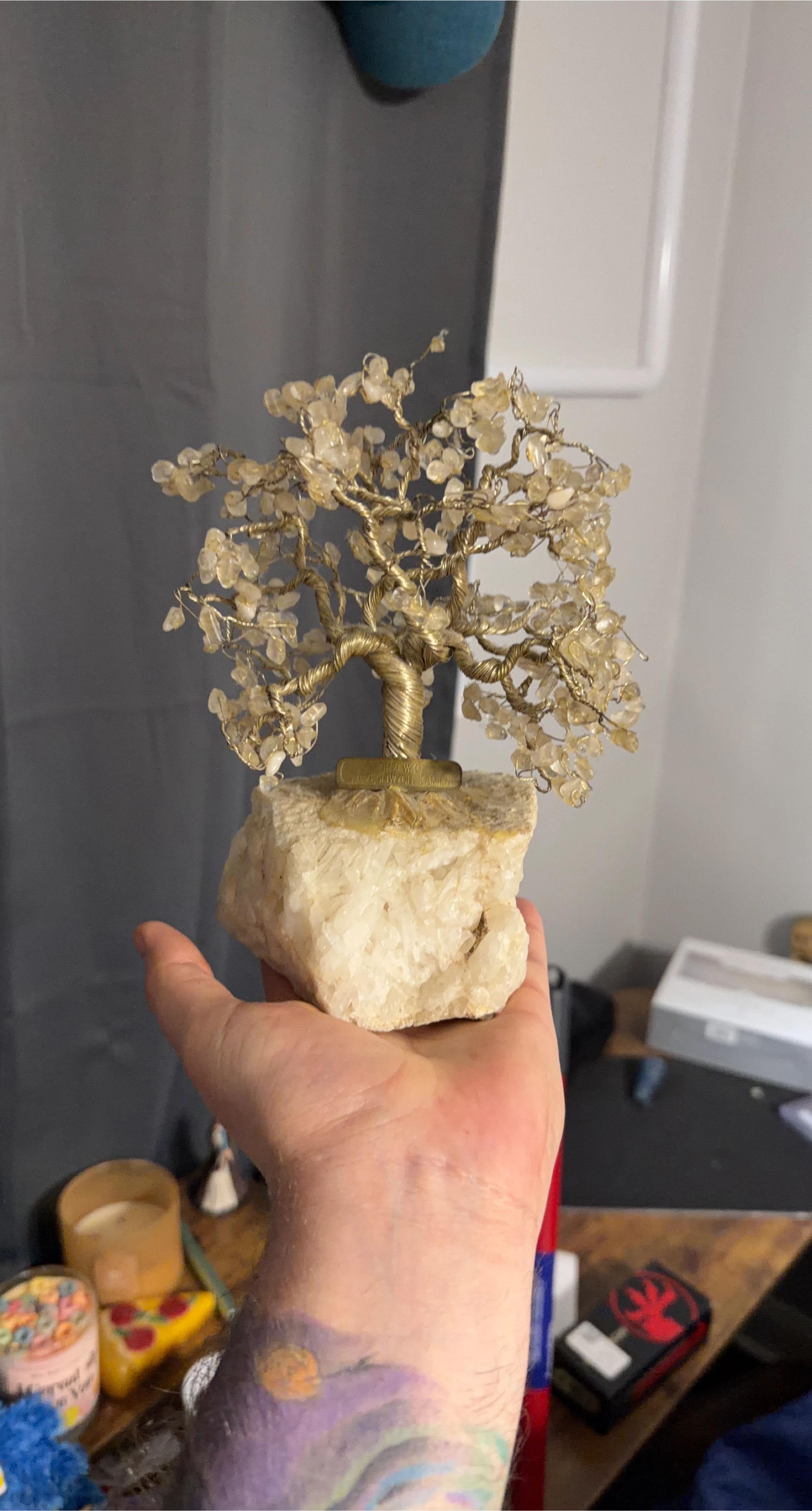 Crystal Tree on Rock Base