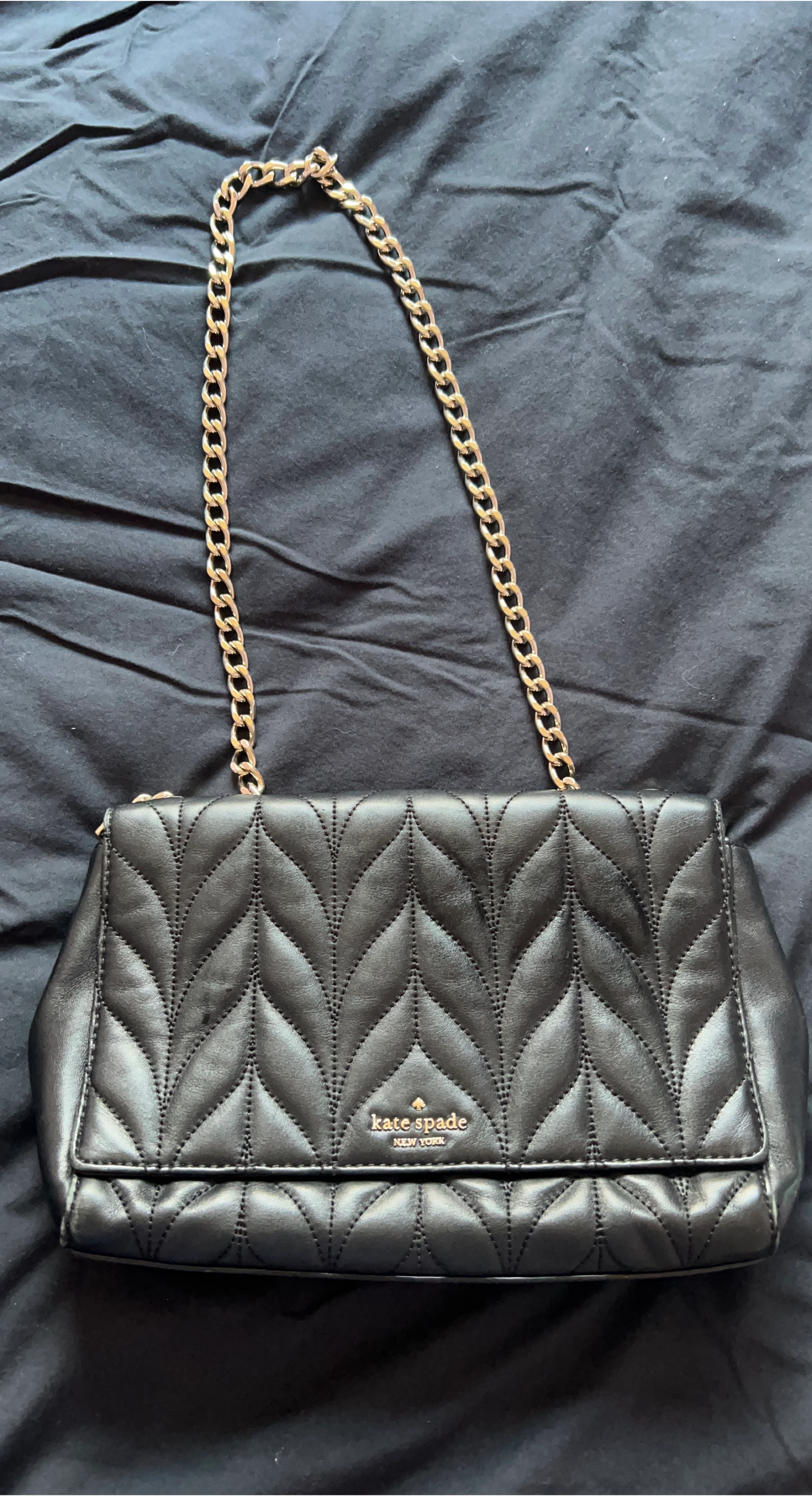 Kate Spade Black Leather Shoulder Bag