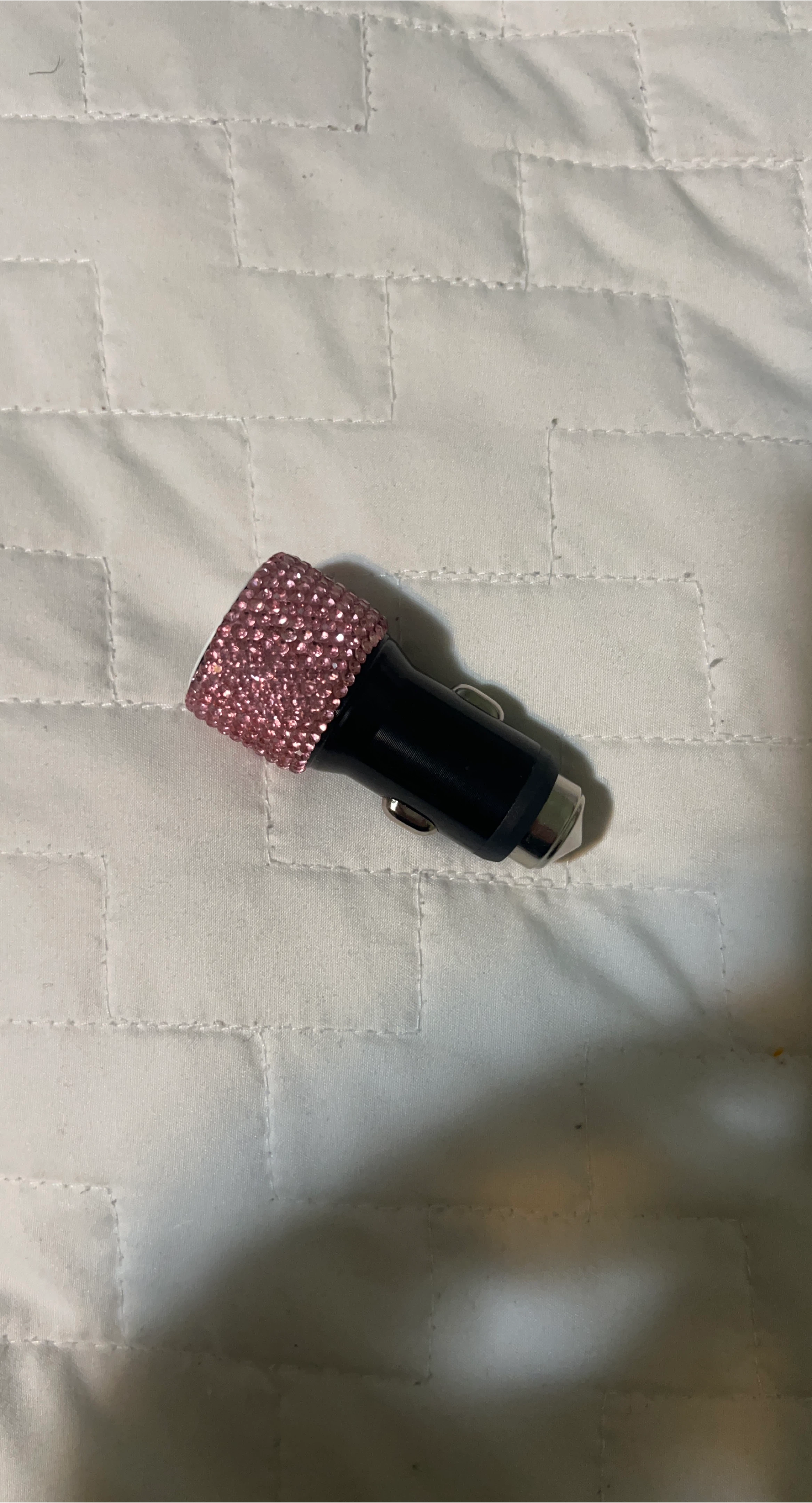 Pink Rhinestone Car Charger image indicator(1)