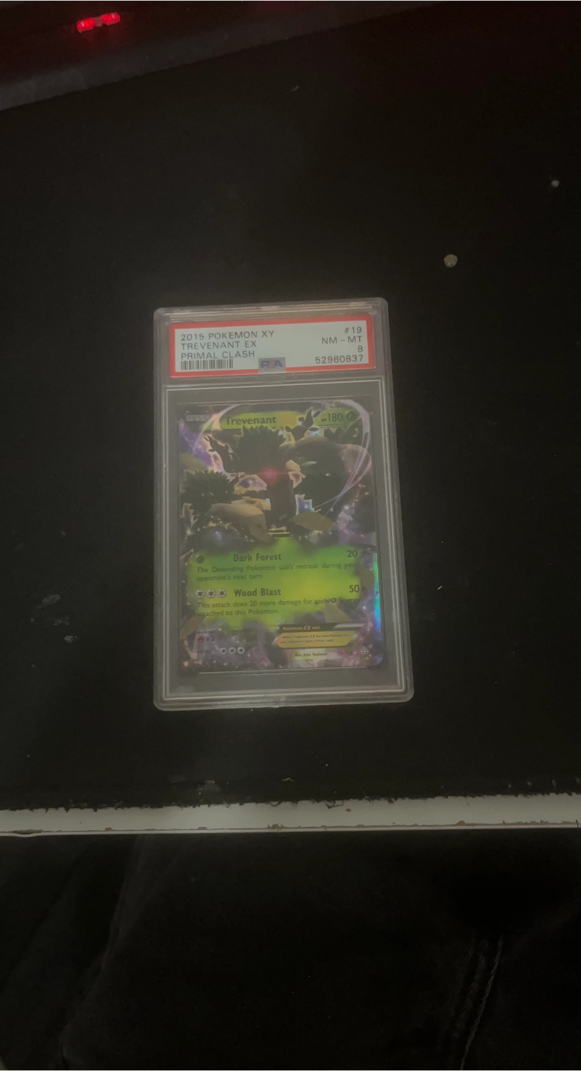 2015 Pokemon XY Trevenant EX Primal Clash PSA 8