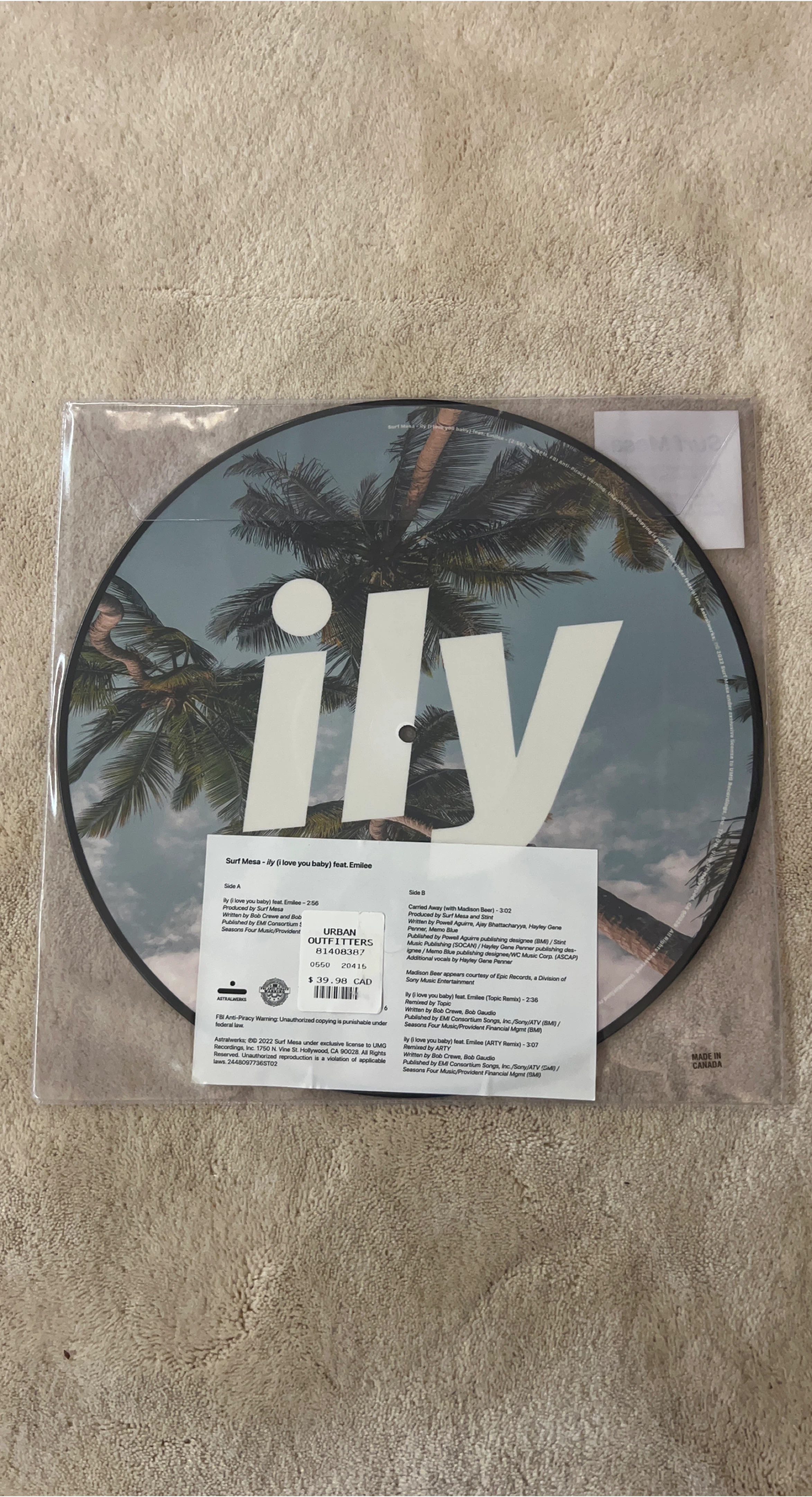 Surf Mesa - ily (i love you baby) Vinyl Record