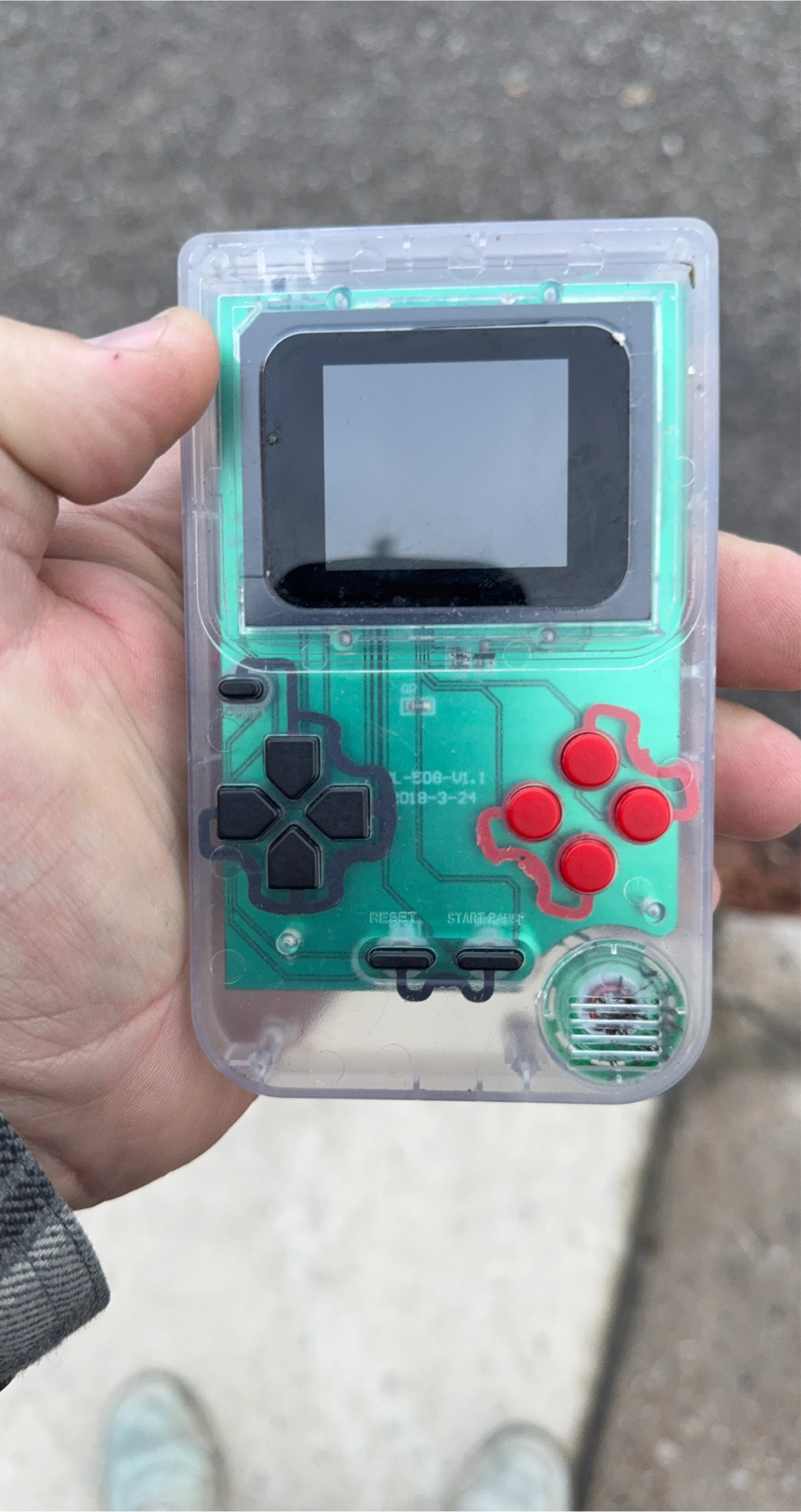 Clear Handheld Game Console