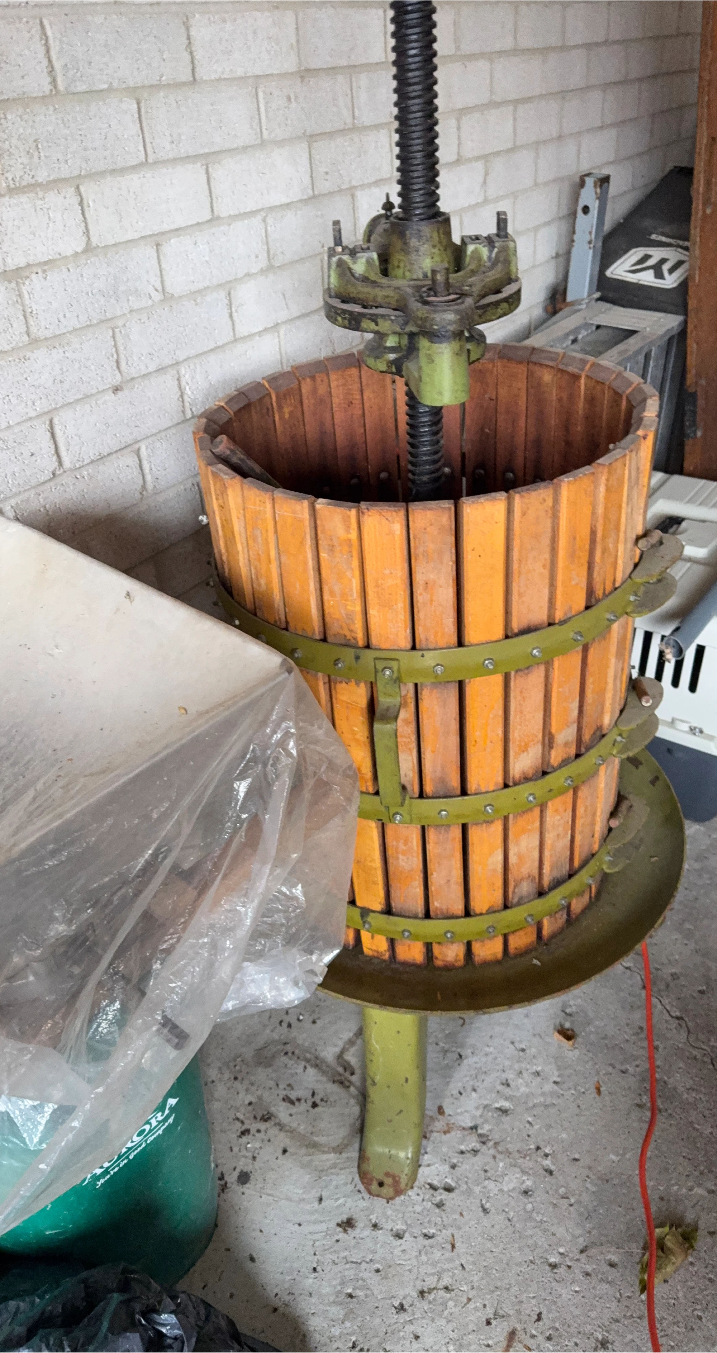 Vintage Wooden Wine Press