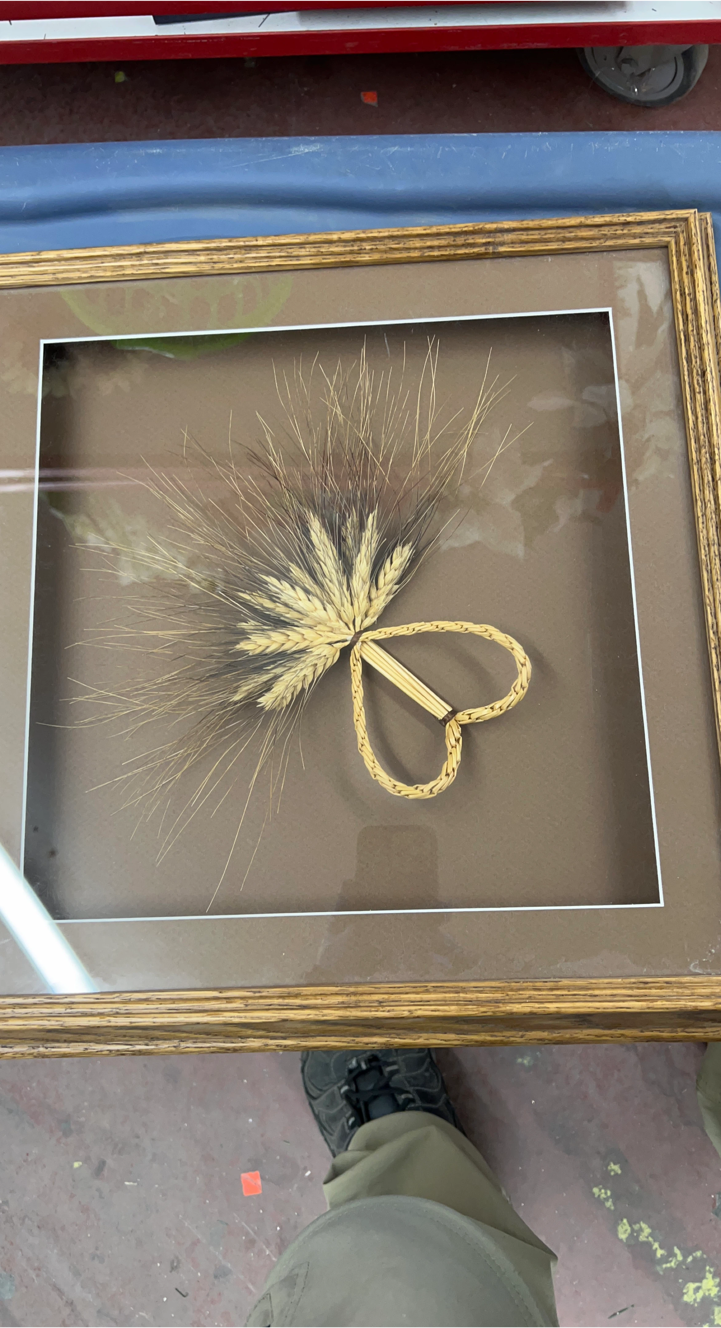 Framed Wheat Art