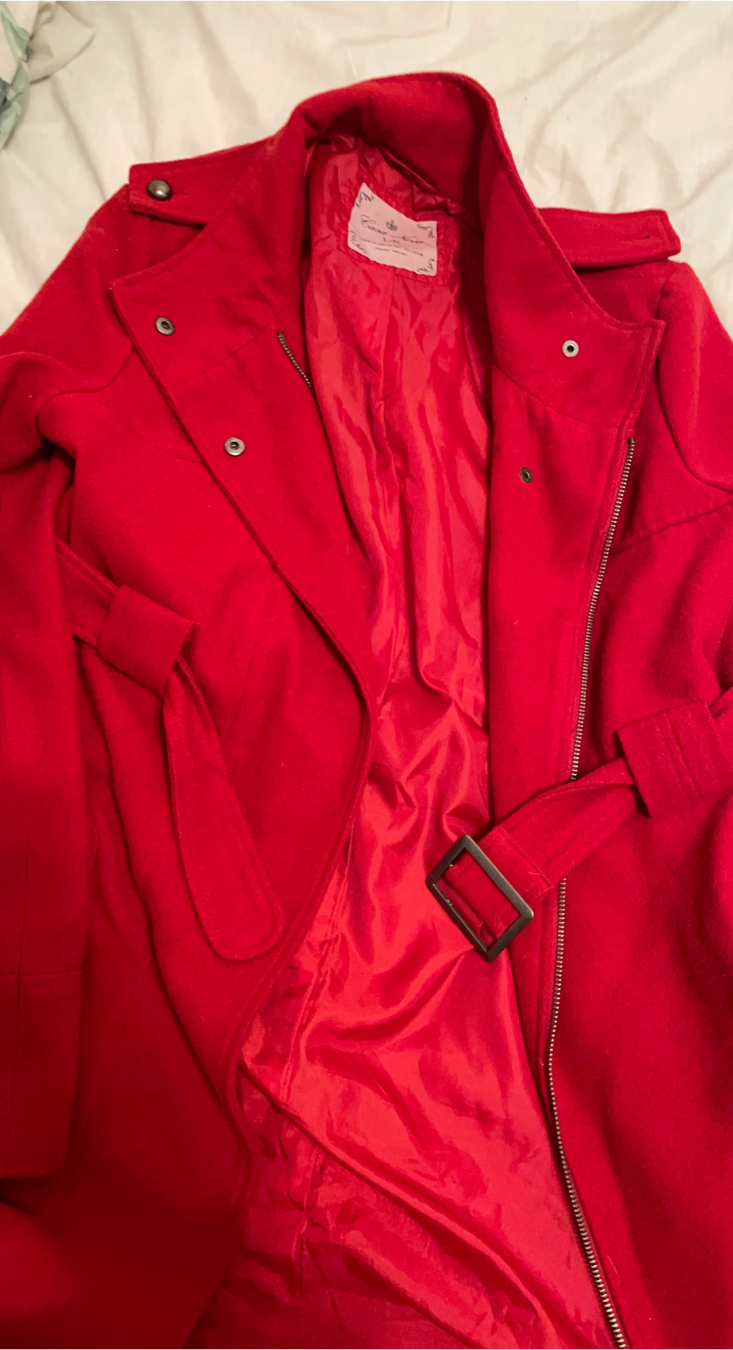 Cara & Kin Red Coat Size L