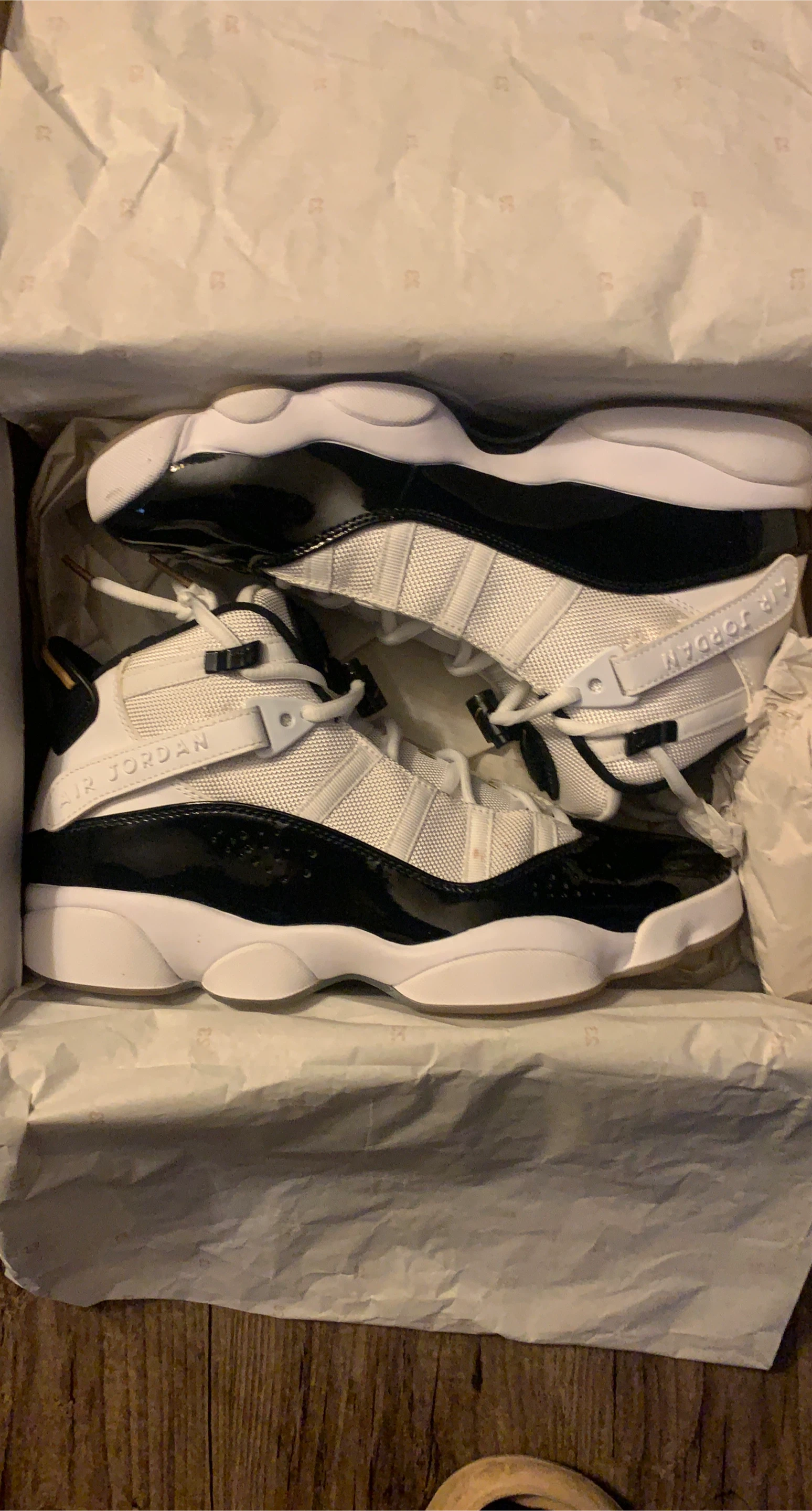 Jordan 6 Rings White/Black - Size 9.5