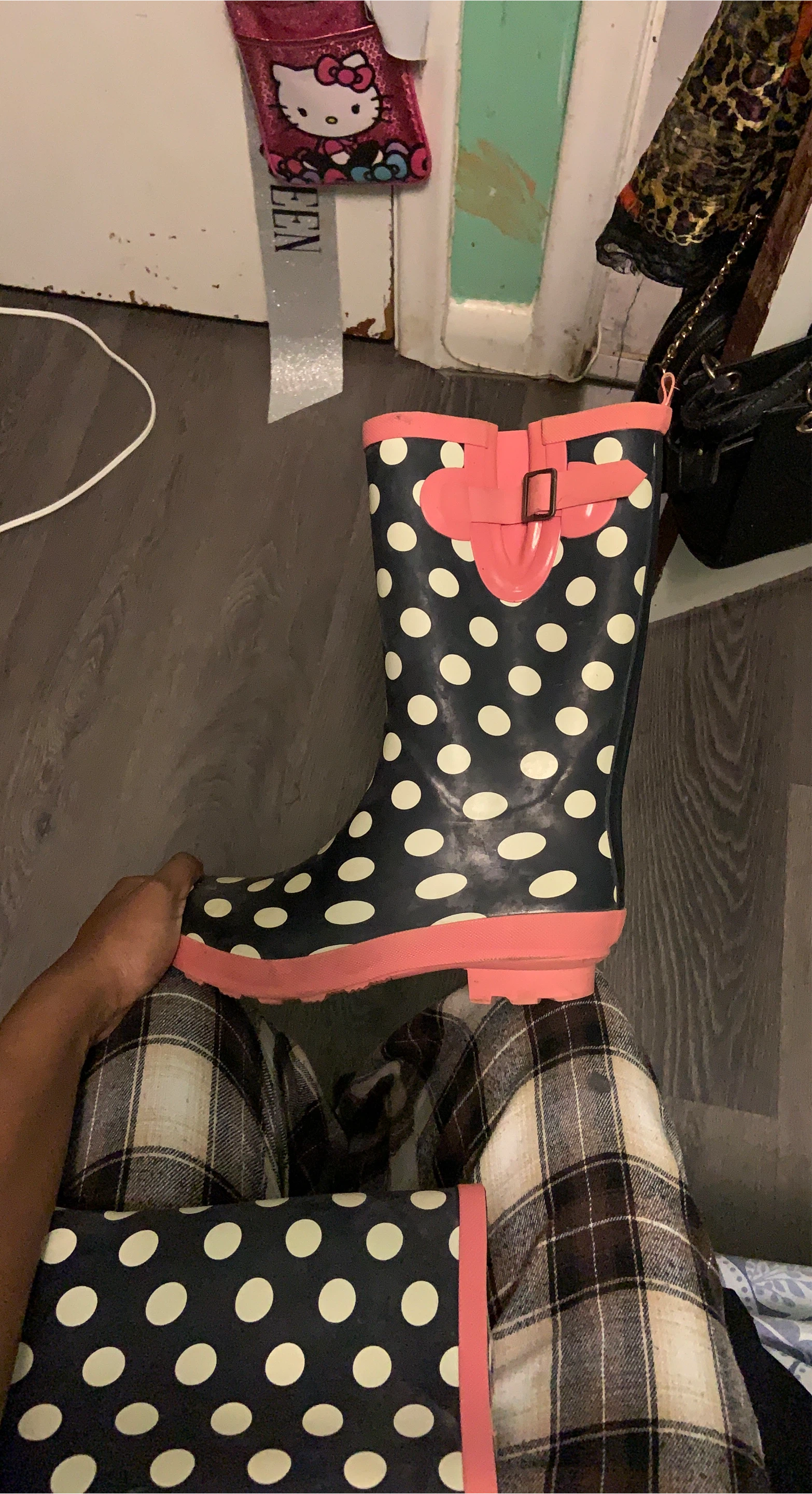Polka Dot Rain Boots