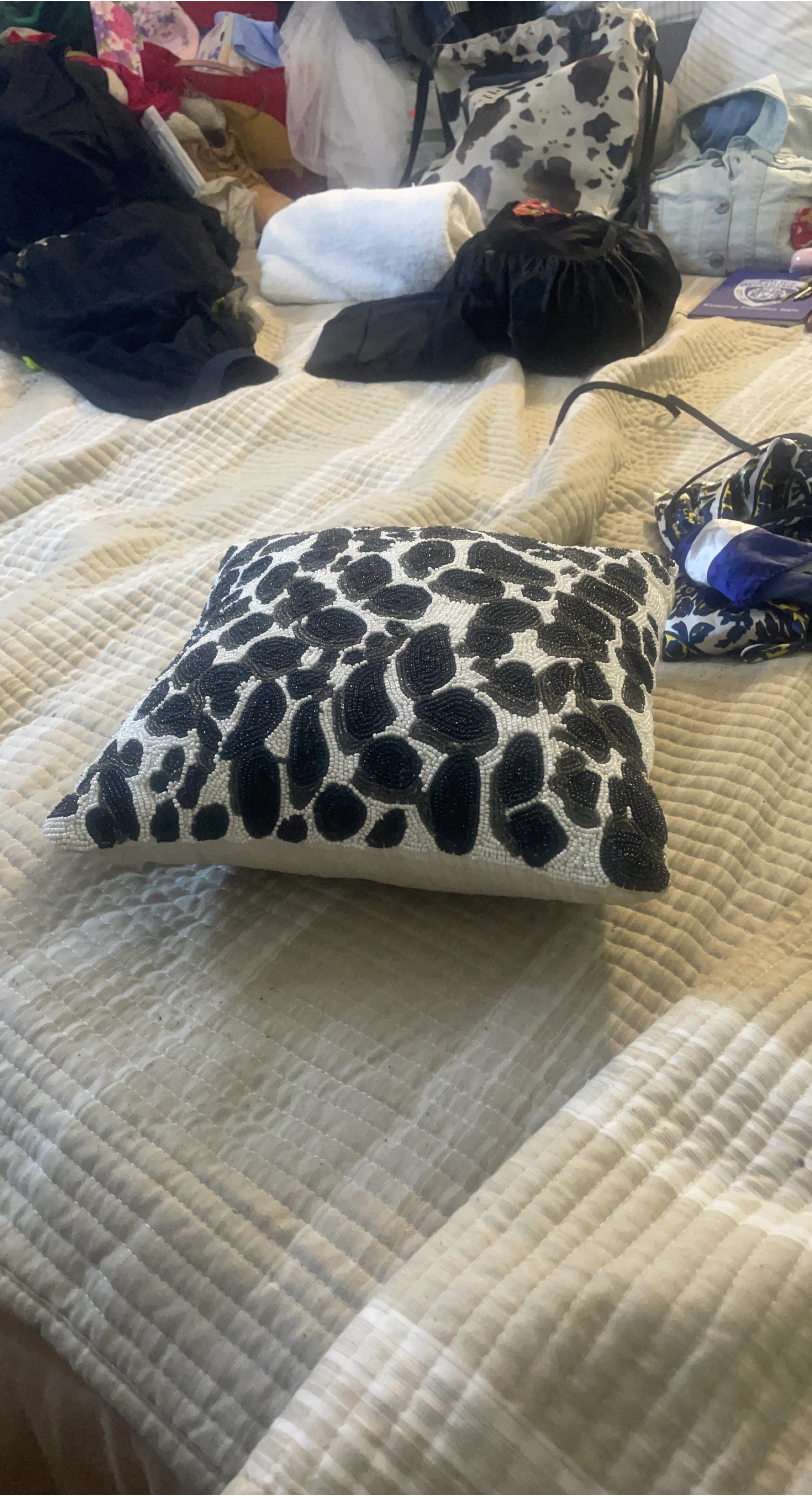 Beaded Decorative Pillow