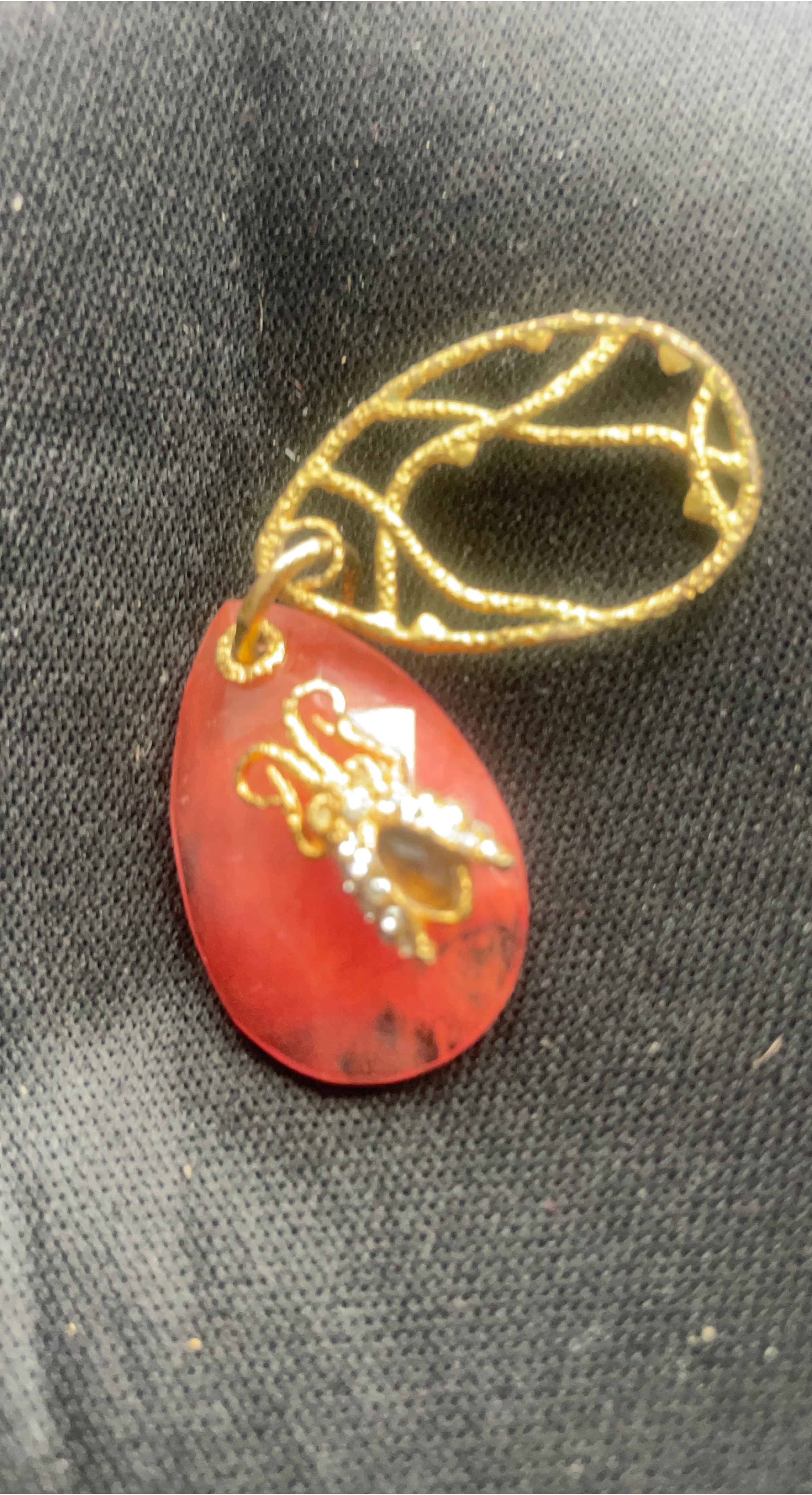 Red & Gold Pendant