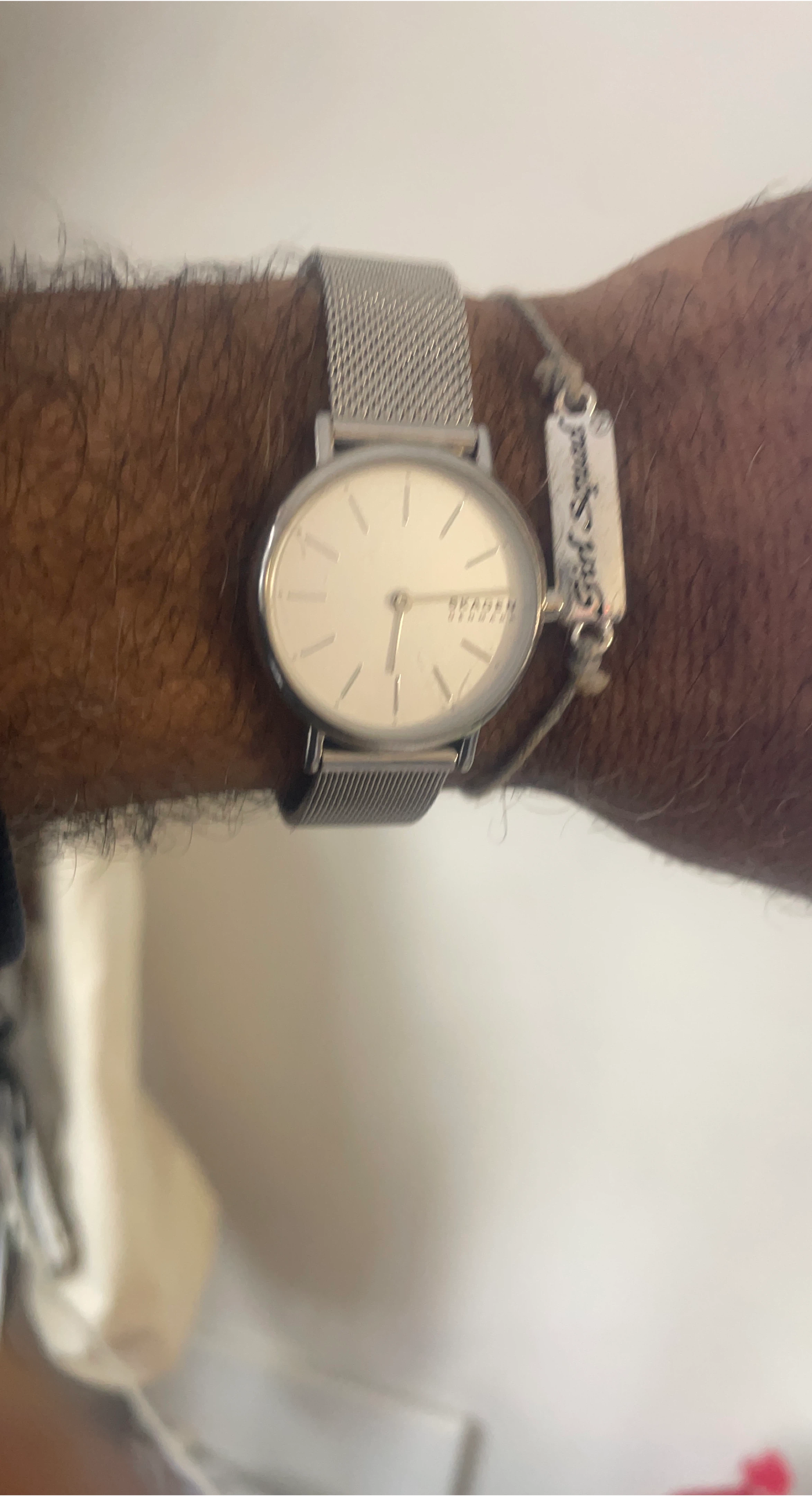 Skagen Watch with Silver Mesh Band