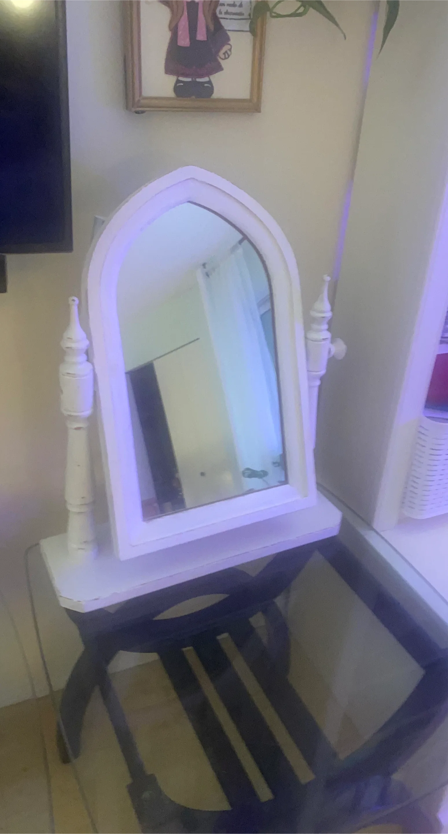 White Vanity Mirror