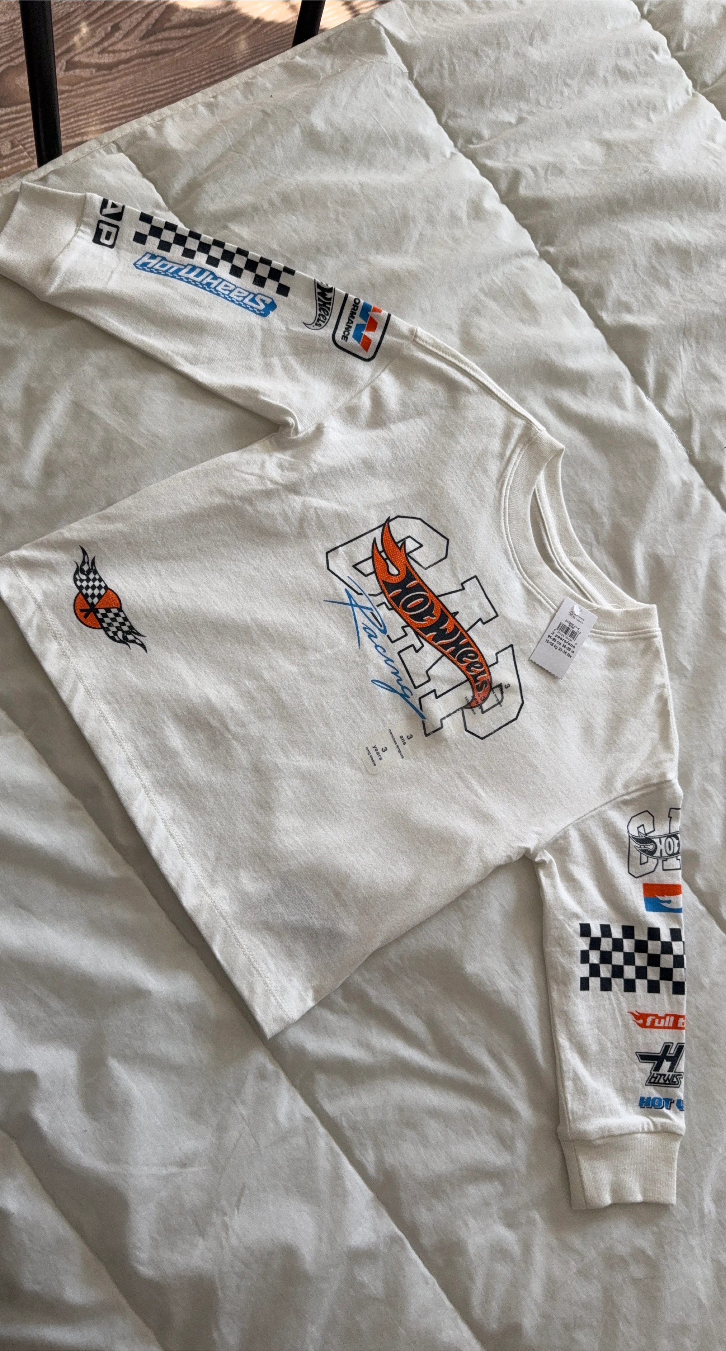 GAP Hot Wheels Racing Long Sleeve Shirt - Size 3