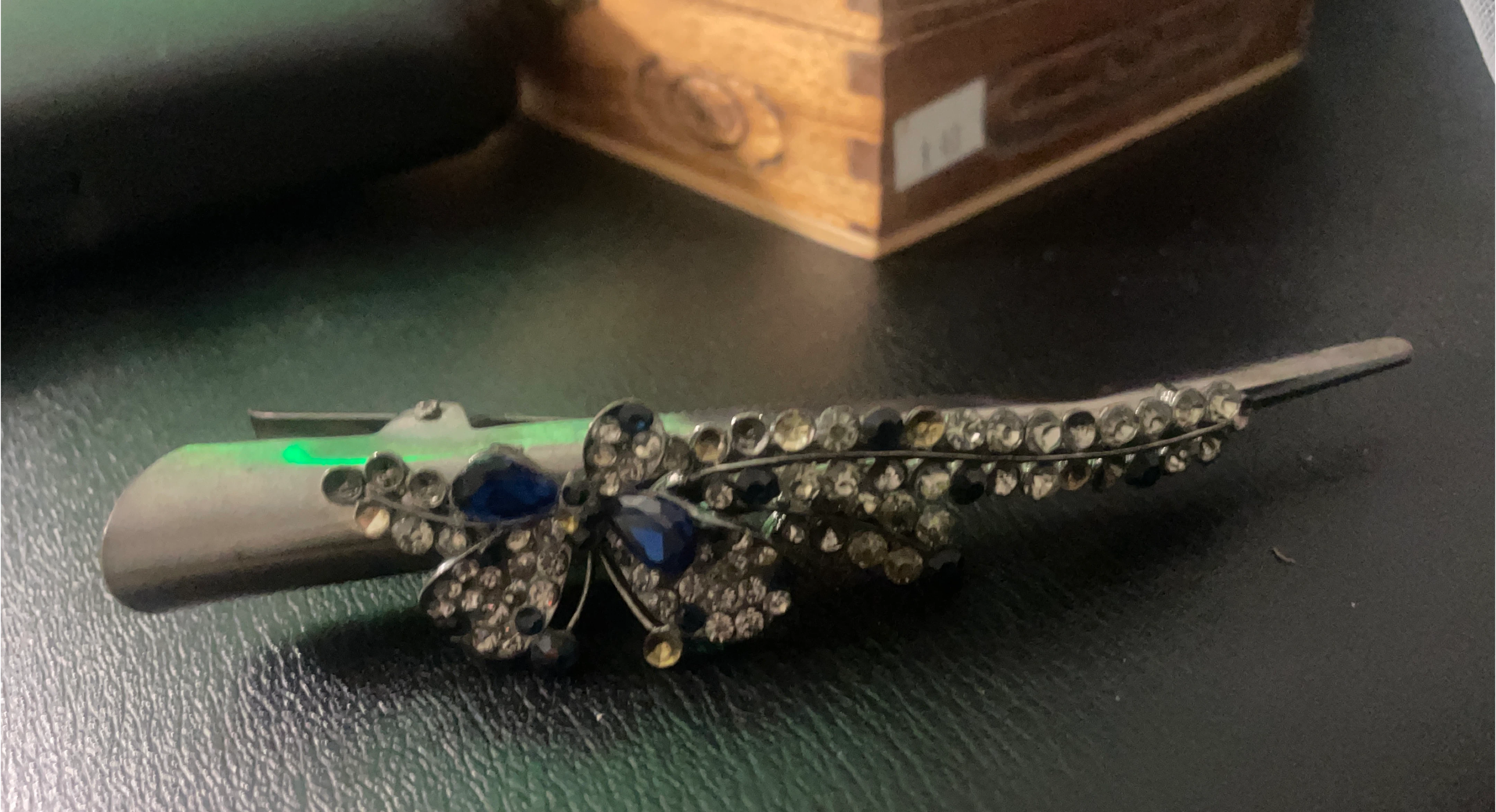 Rhinestone Butterfly Hair Clip