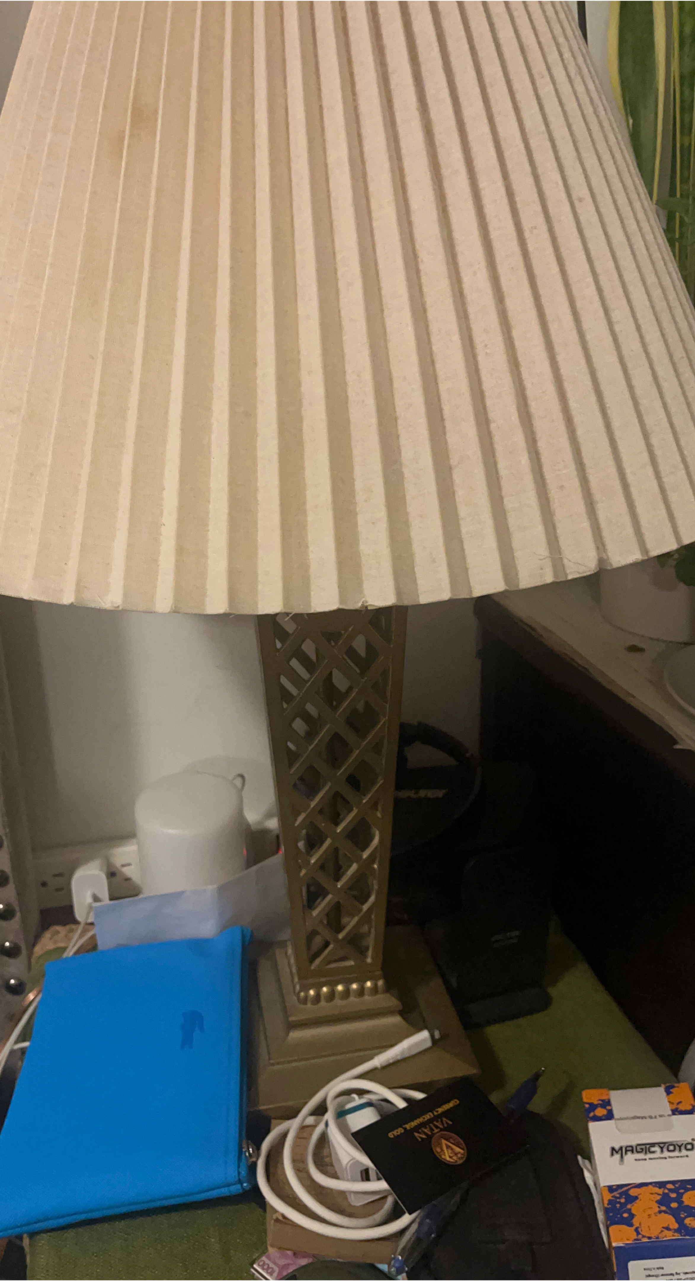 Table Lamp with Pleated Shade image indicator(1)