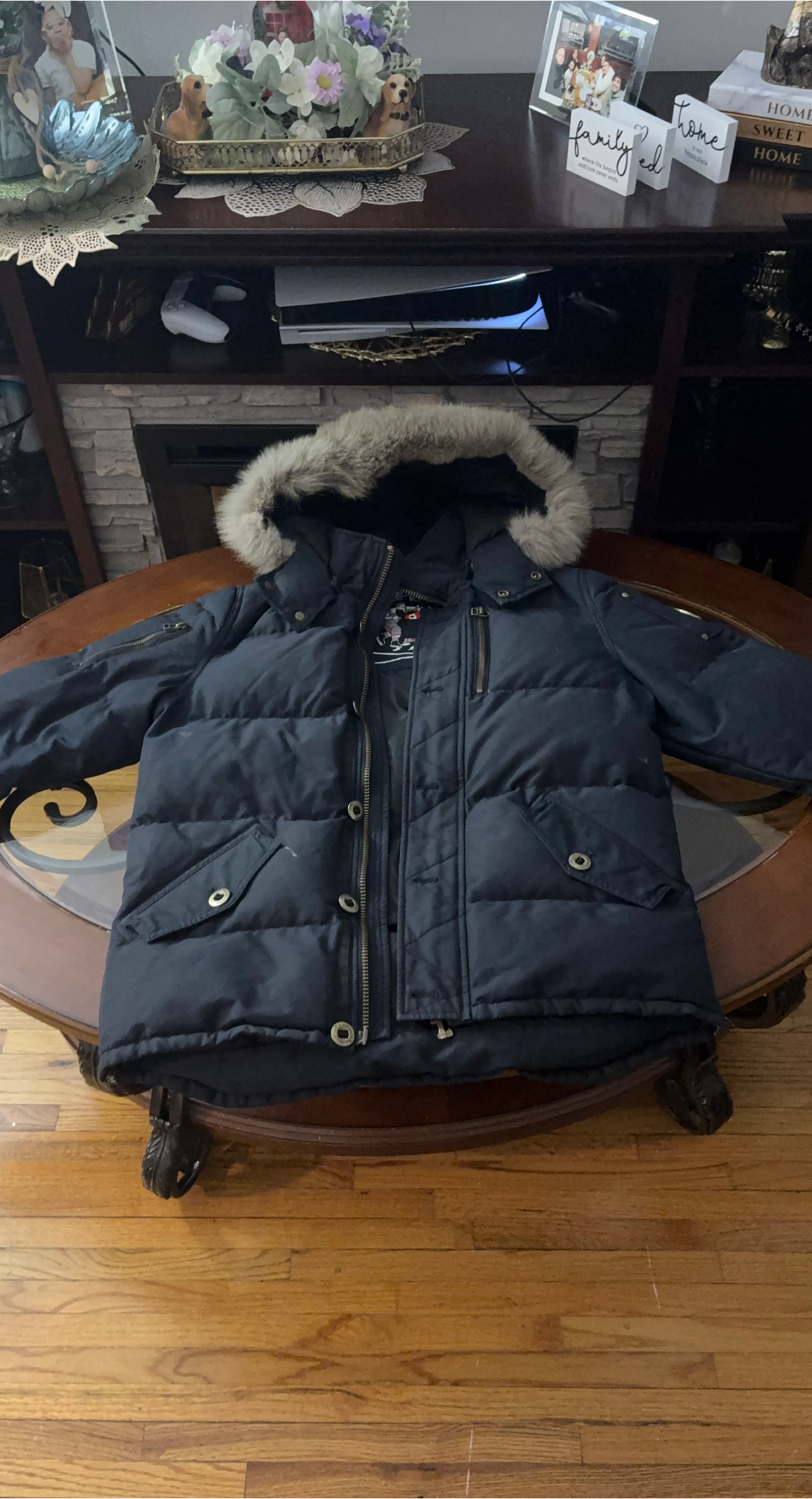 Moose Knuckles 3Q Navy Blue Jacket (Medium)