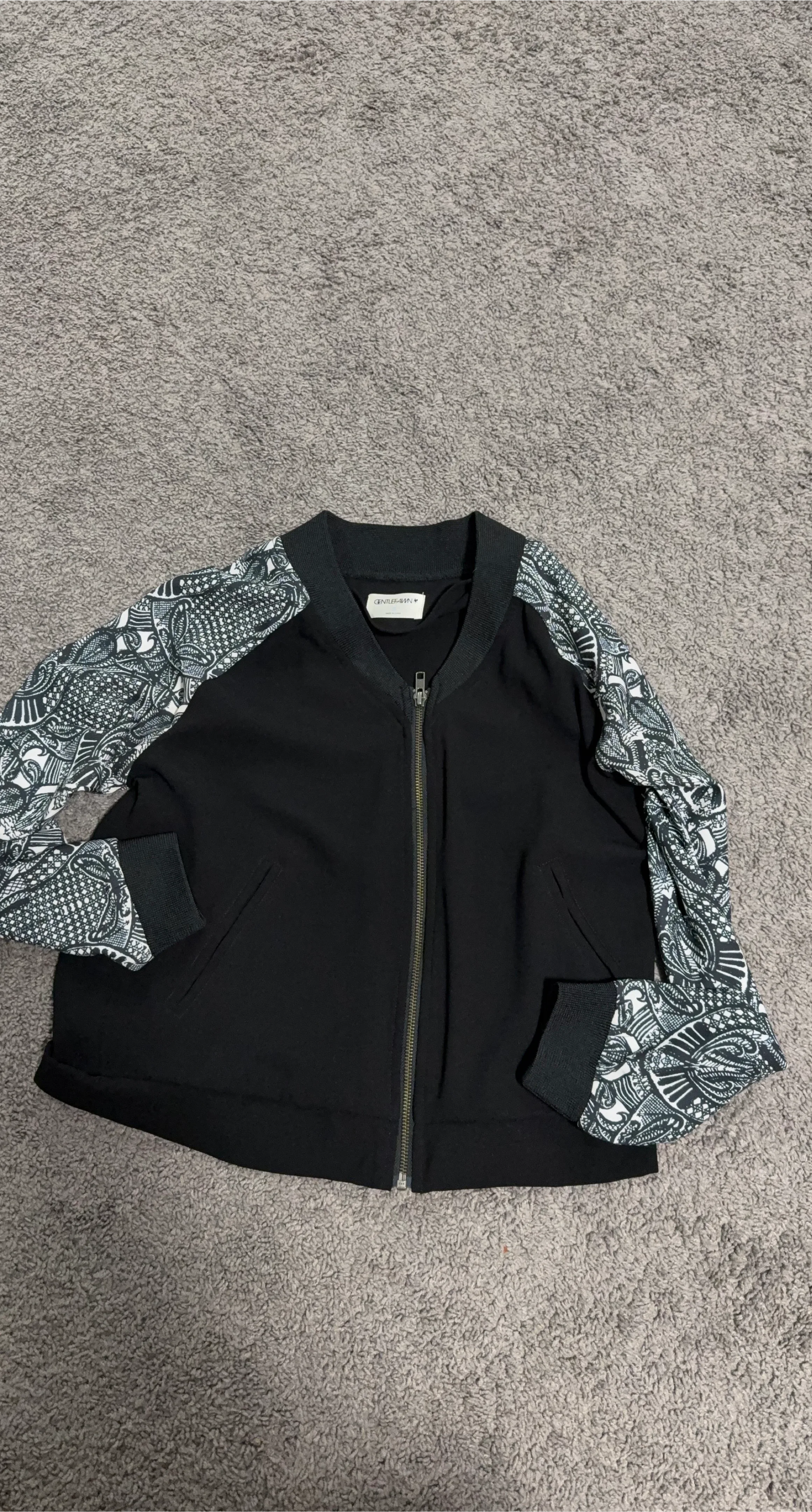 Gentle Fawn Black Bomber Jacket