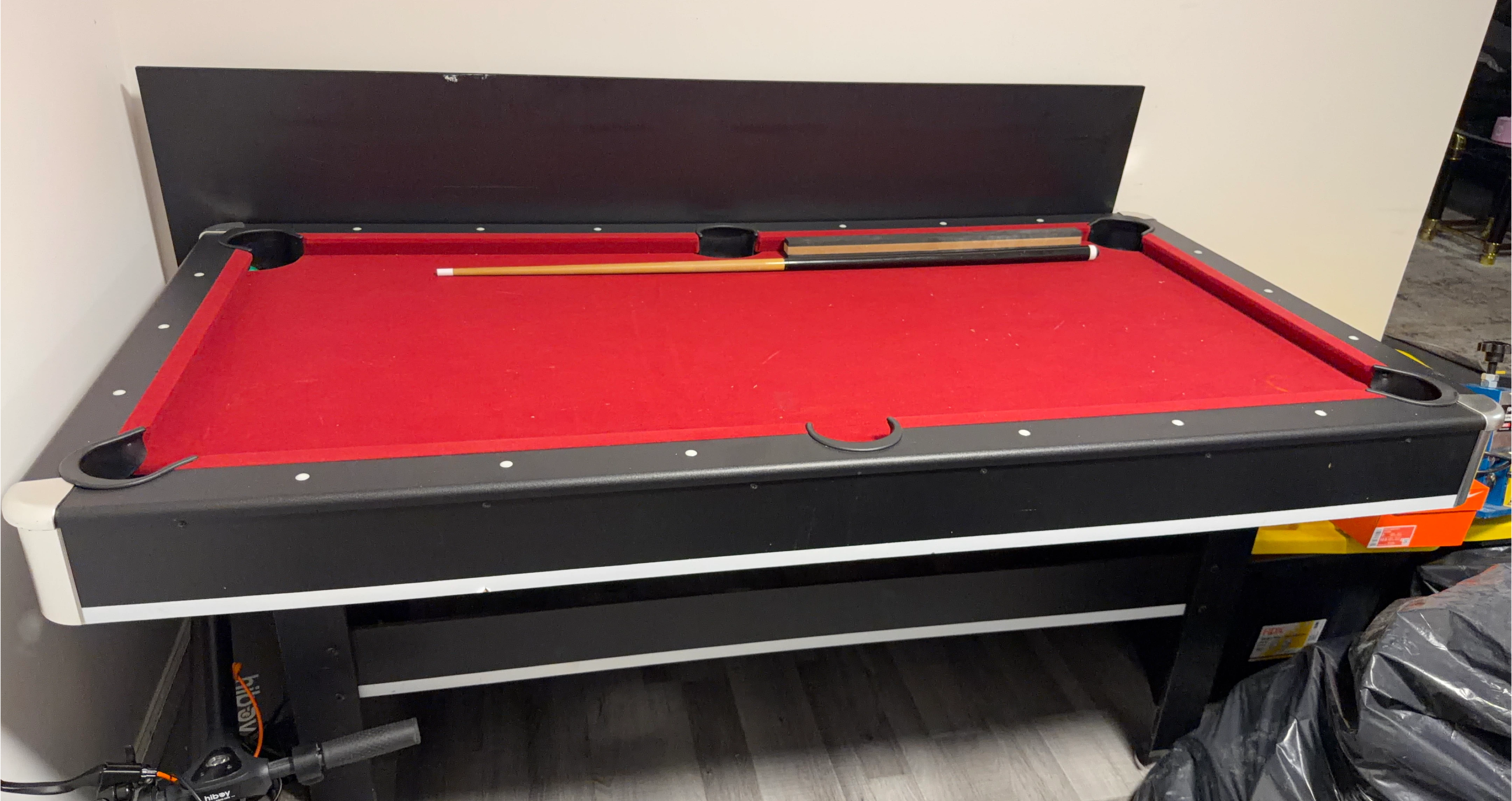 Pool Table - Red Felt