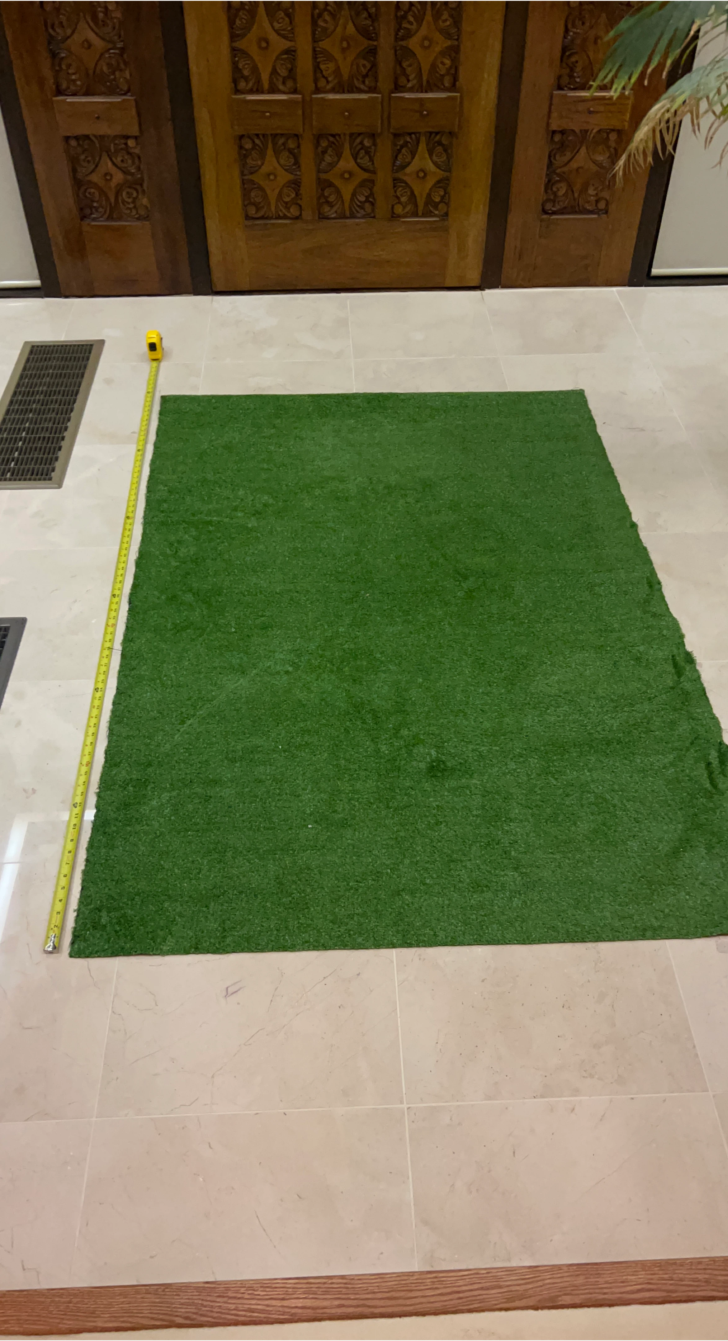 Artificial Turf Grass Mat, 72x48 Inches