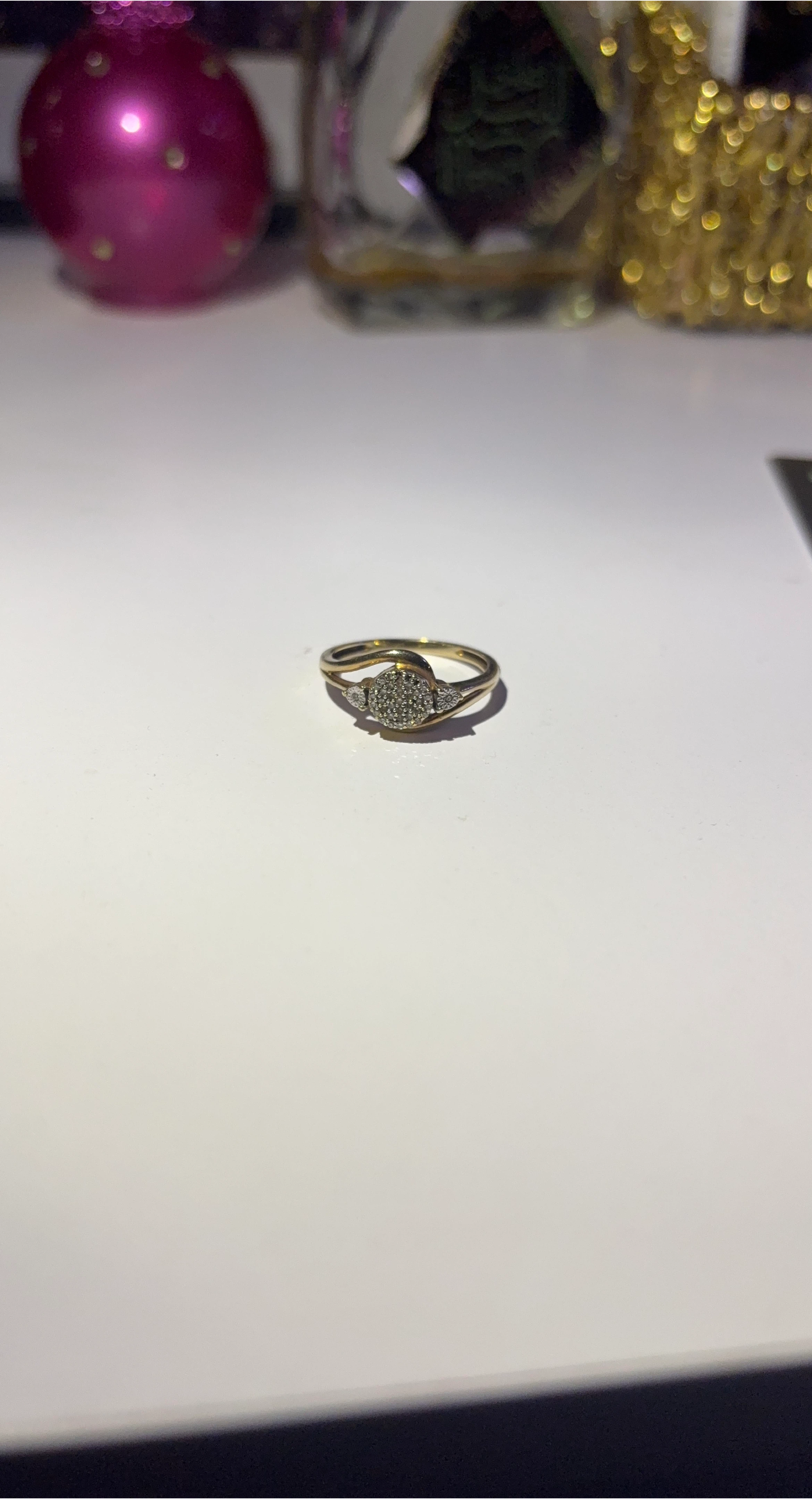 Vintage Gold Ring with Diamonds