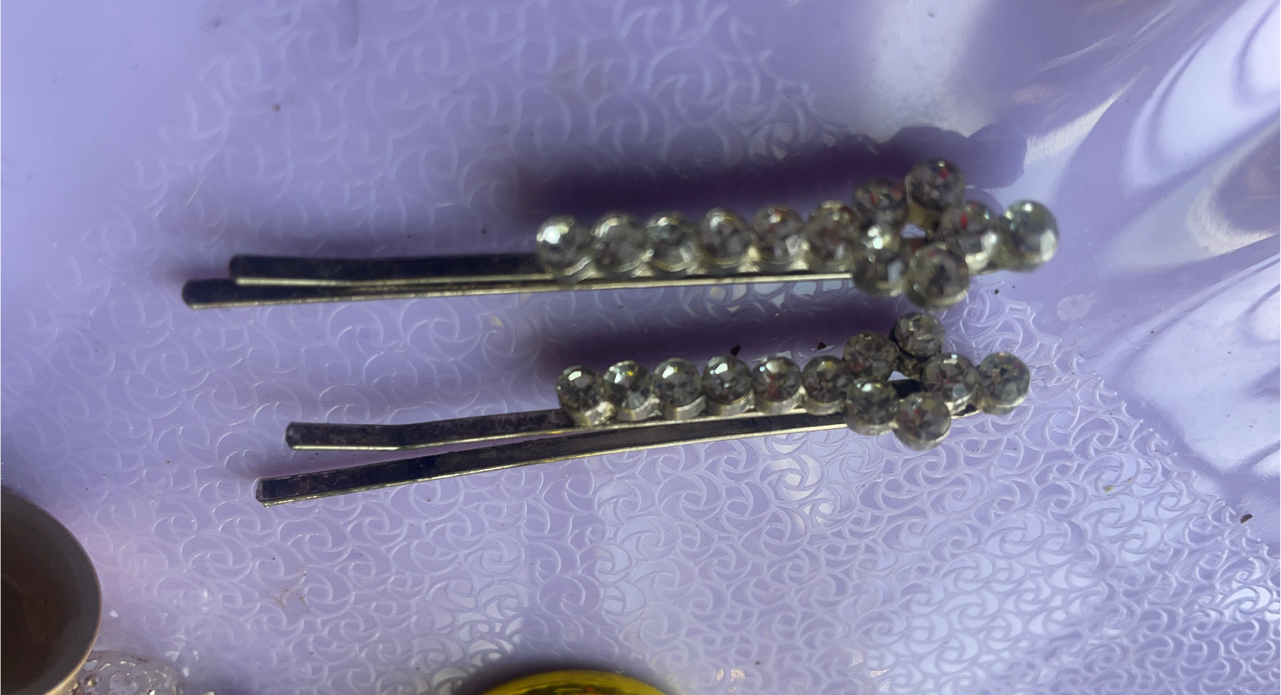 Rhinestone Hair Clips - Set of 2