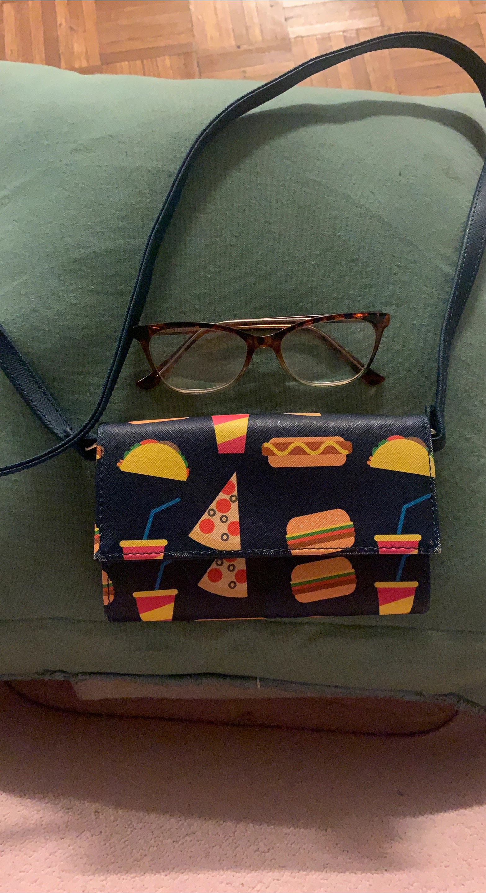 Crossbody Wallet with Fast Food Design