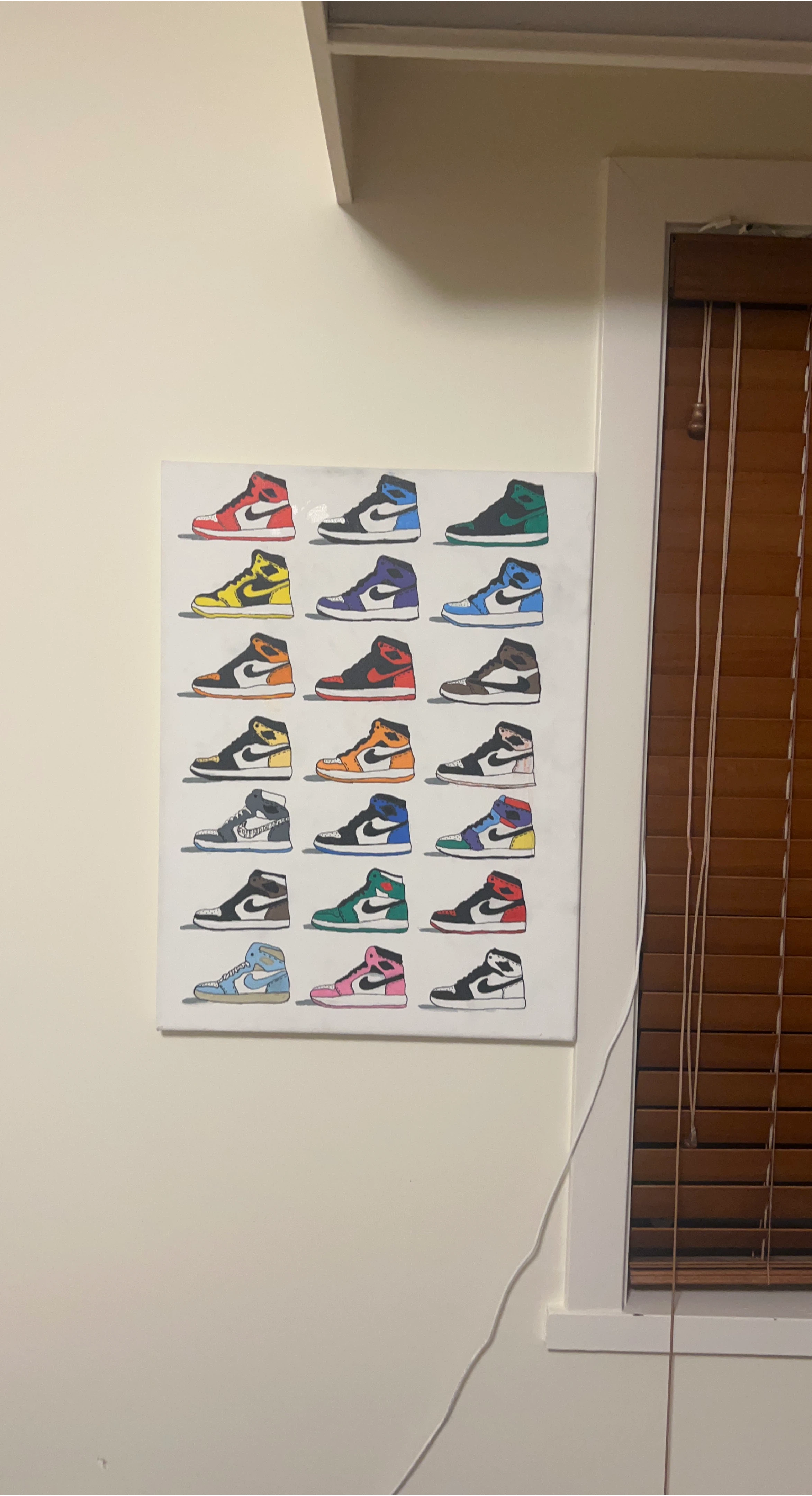 Air Jordan 1 Sneakers Canvas Art