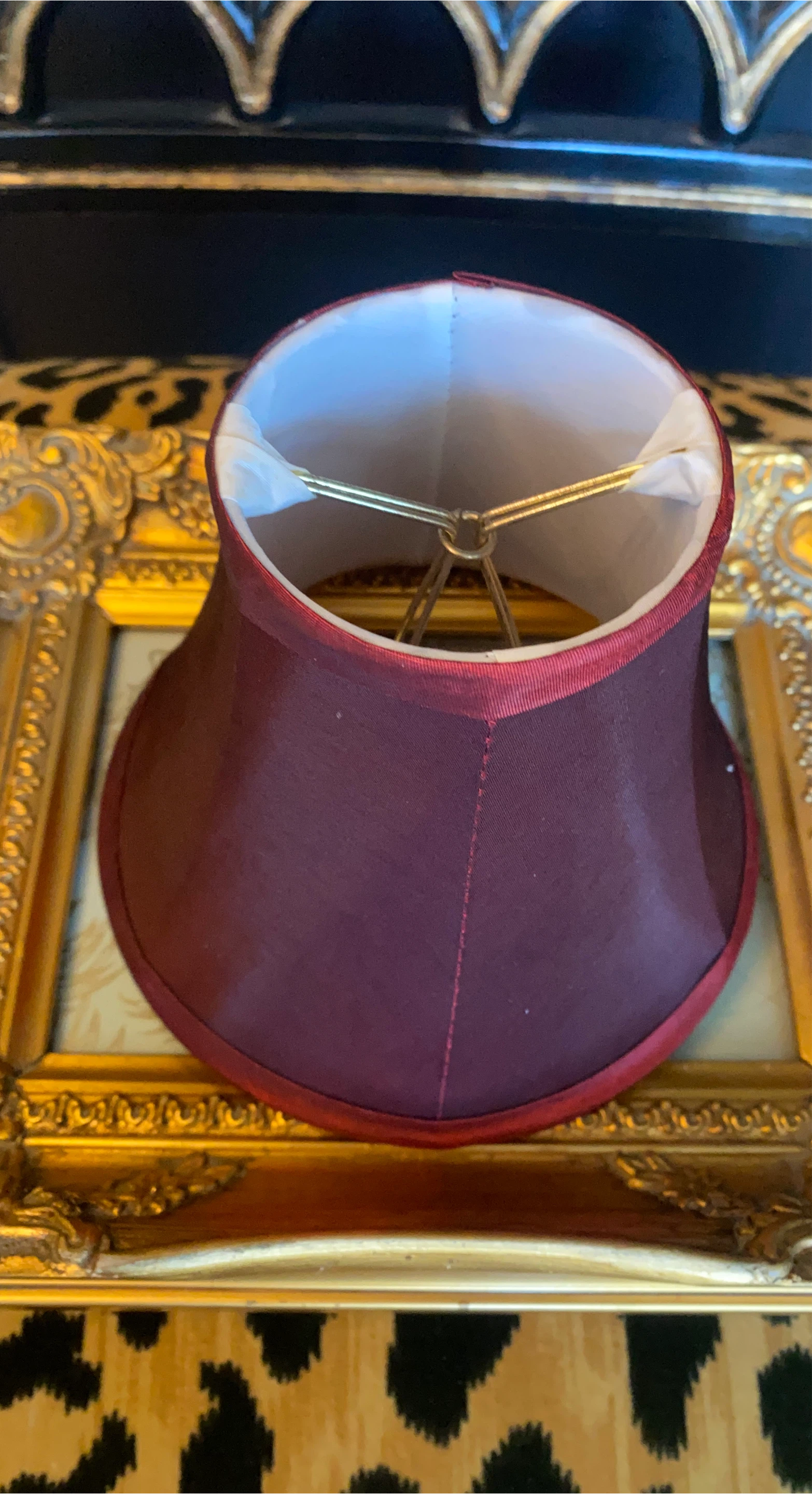 Burgundy Lamp Shade 6