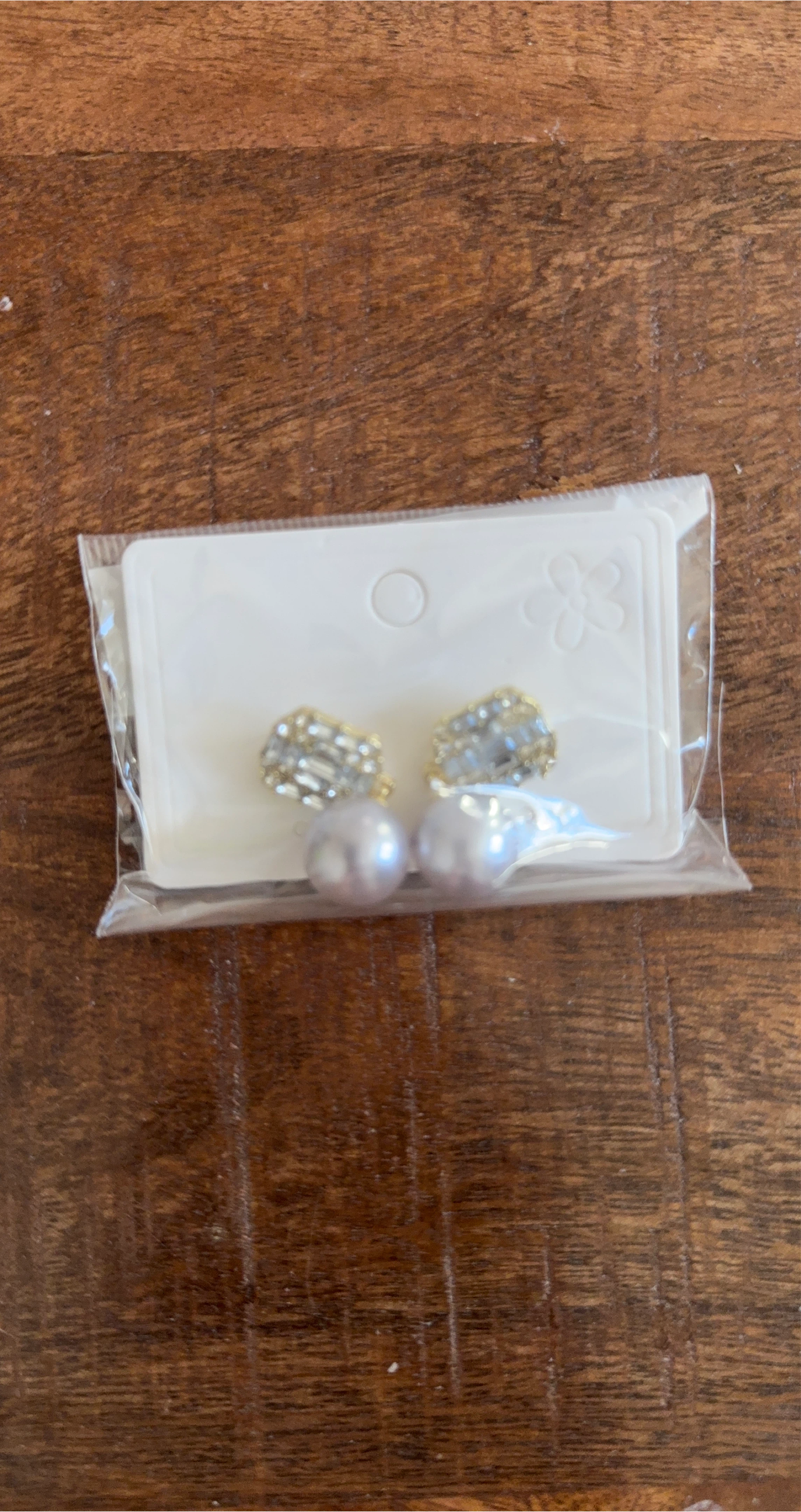 Pearl Drop Earrings - New in Package