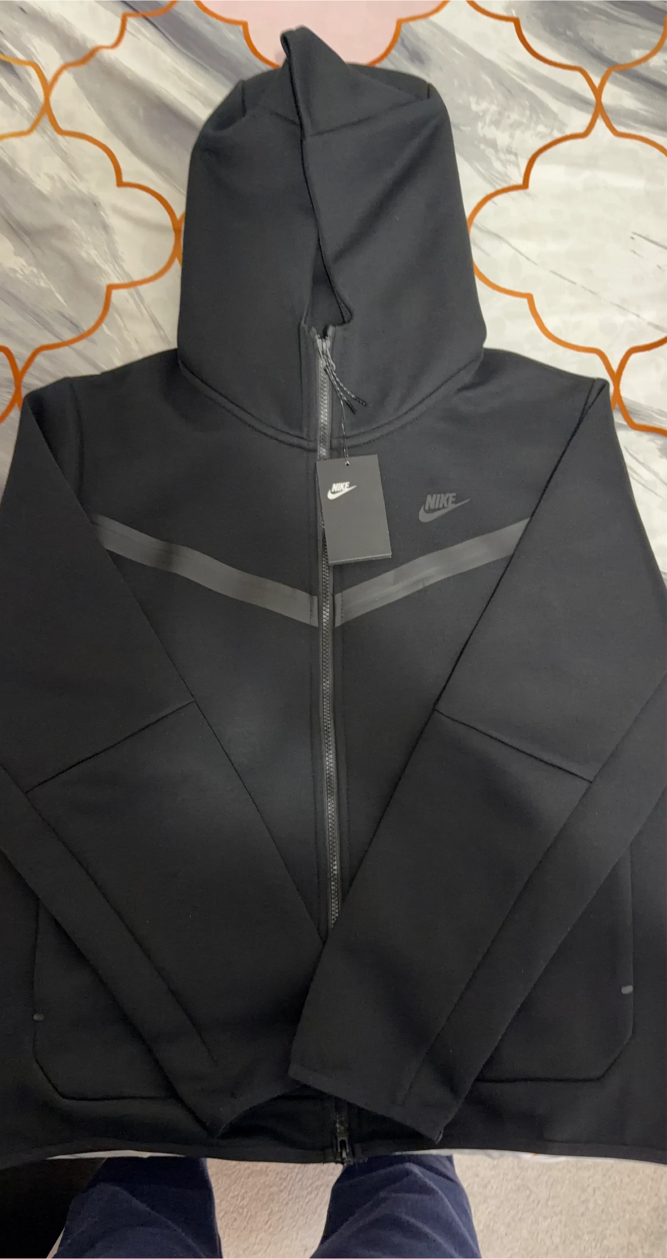 Nike Tech Fleece Black Hoodie - New with tags