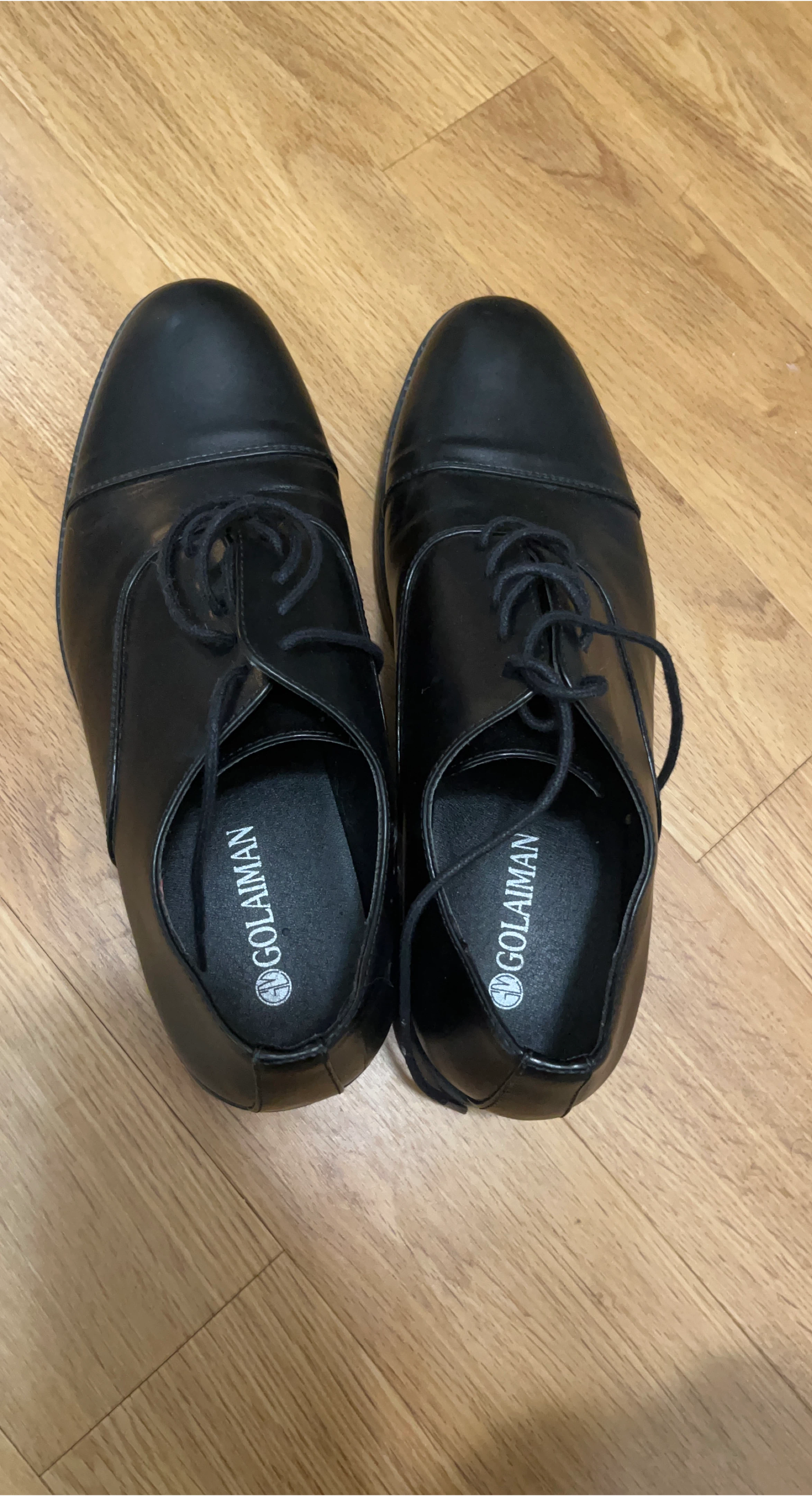 Golaiman Black Dress formal Shoes - Size 10
