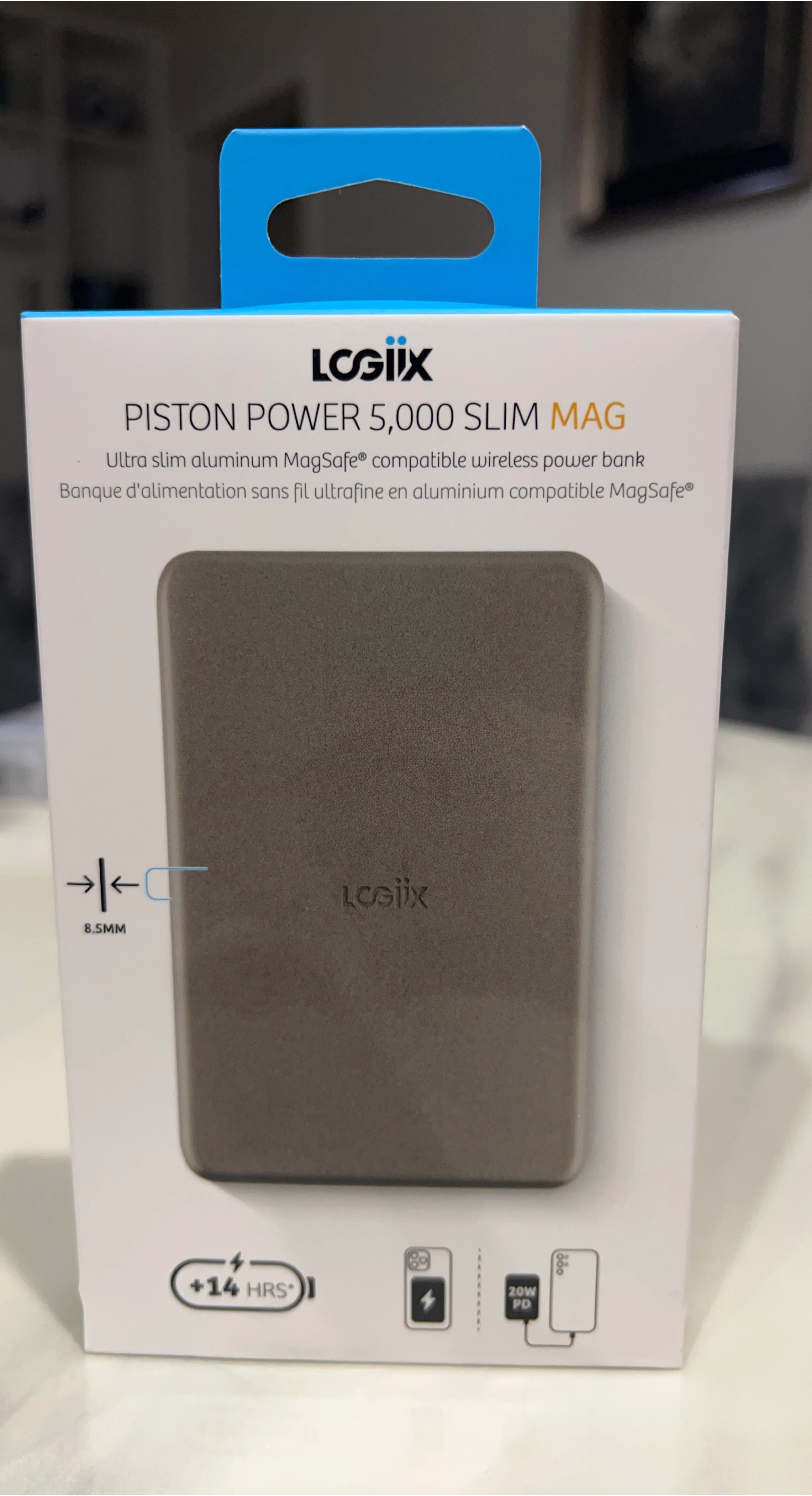 Logiix Piston Power 5,000 Slim Mag Power Bank