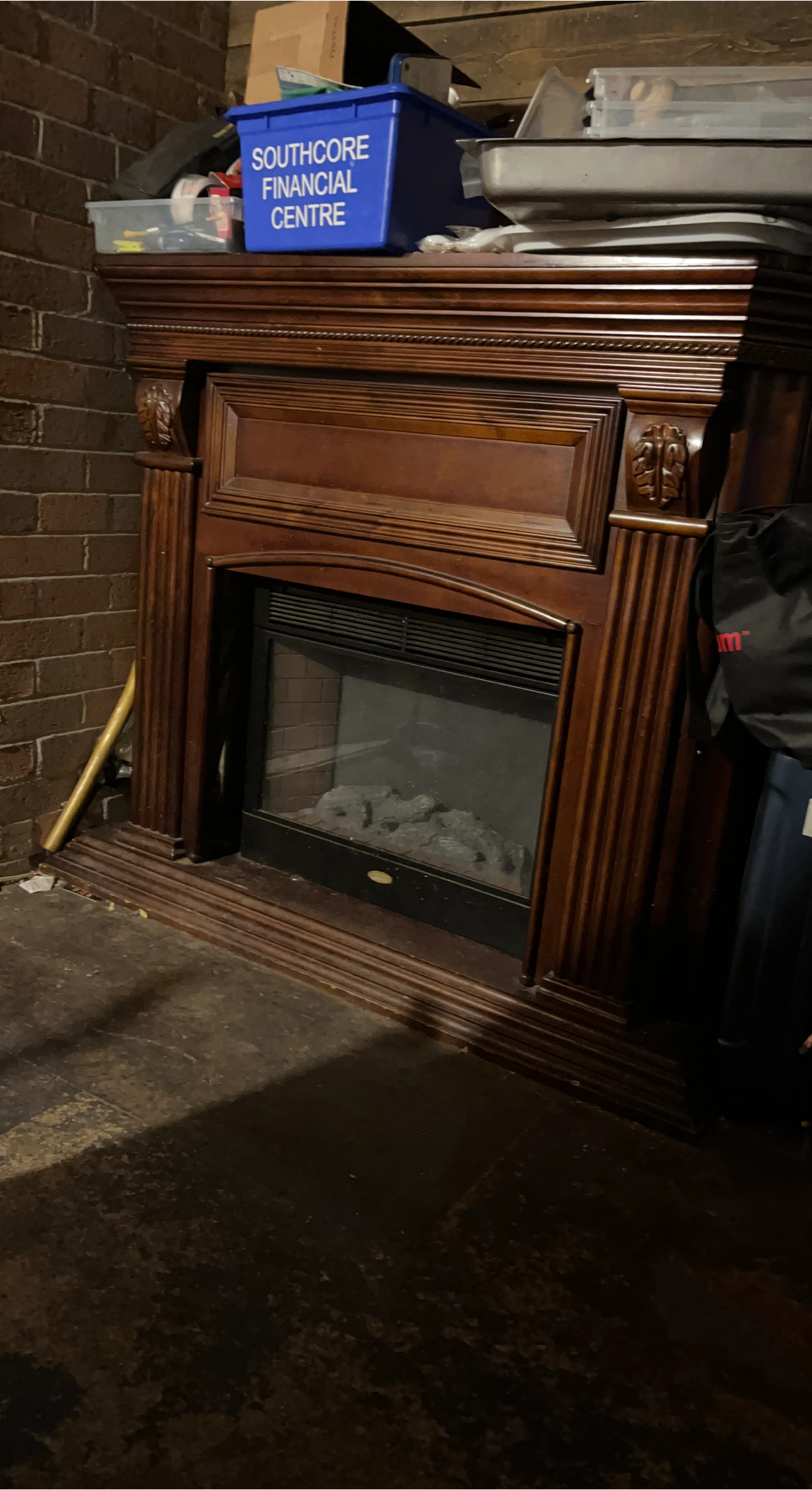 Wooden Electric  Fireplace