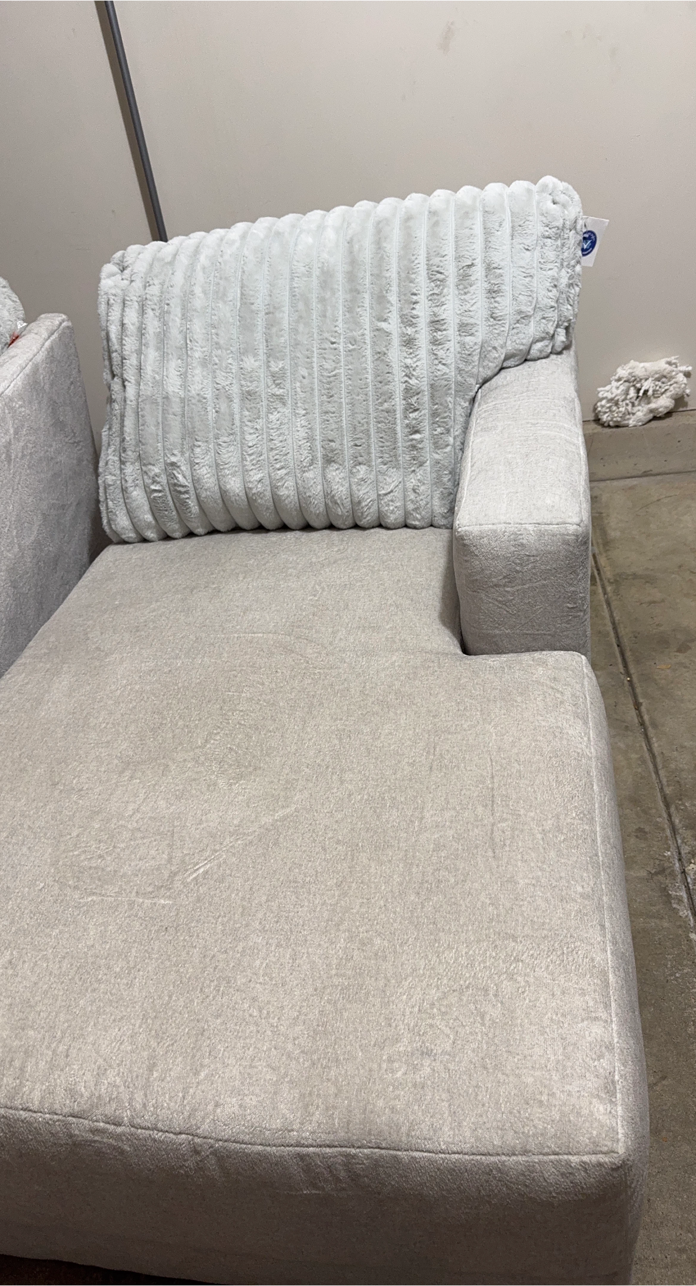 Light Gray Chaise Lounge