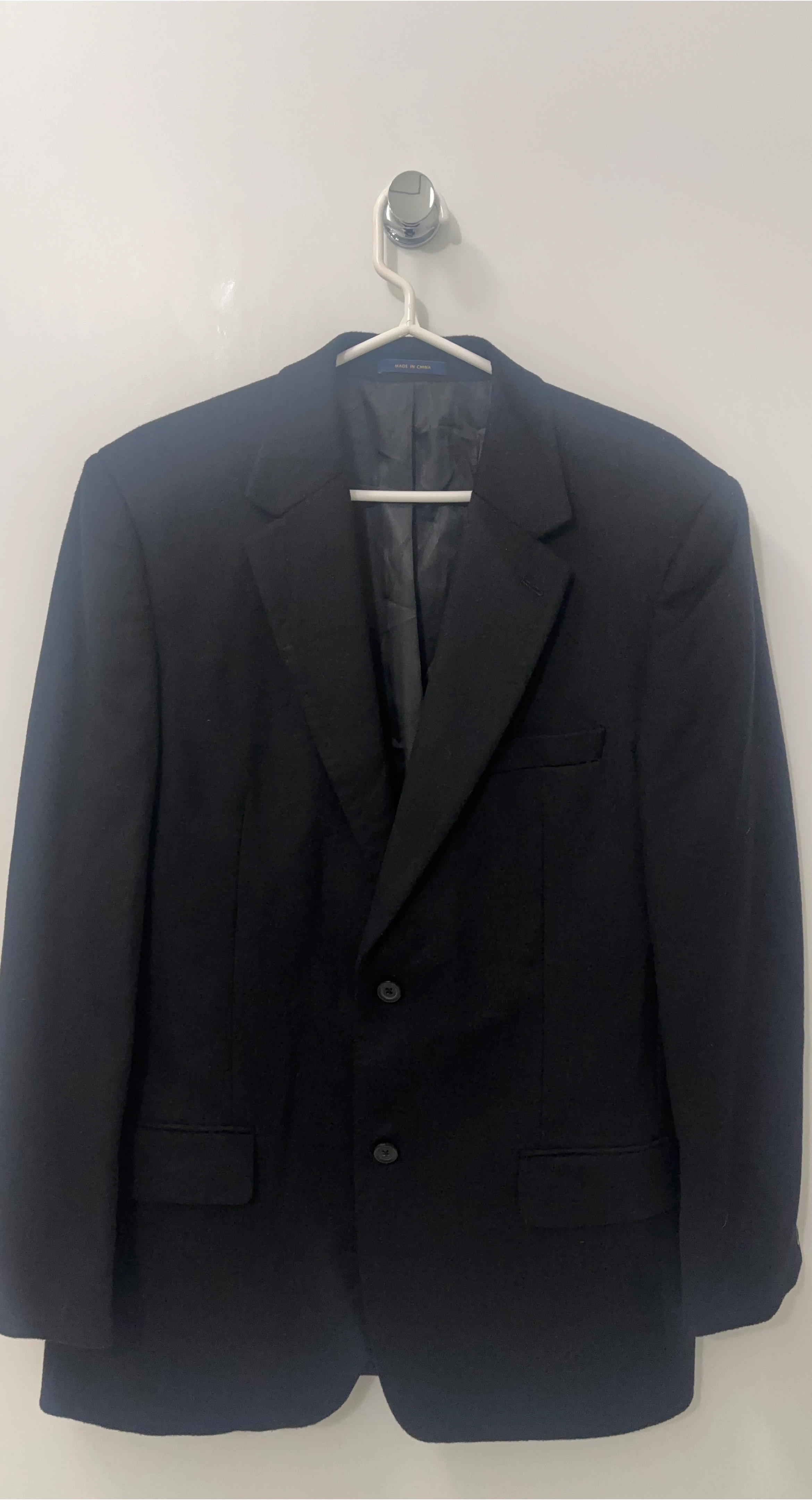 Andrew Fezza Black Blazer- Cashmere
