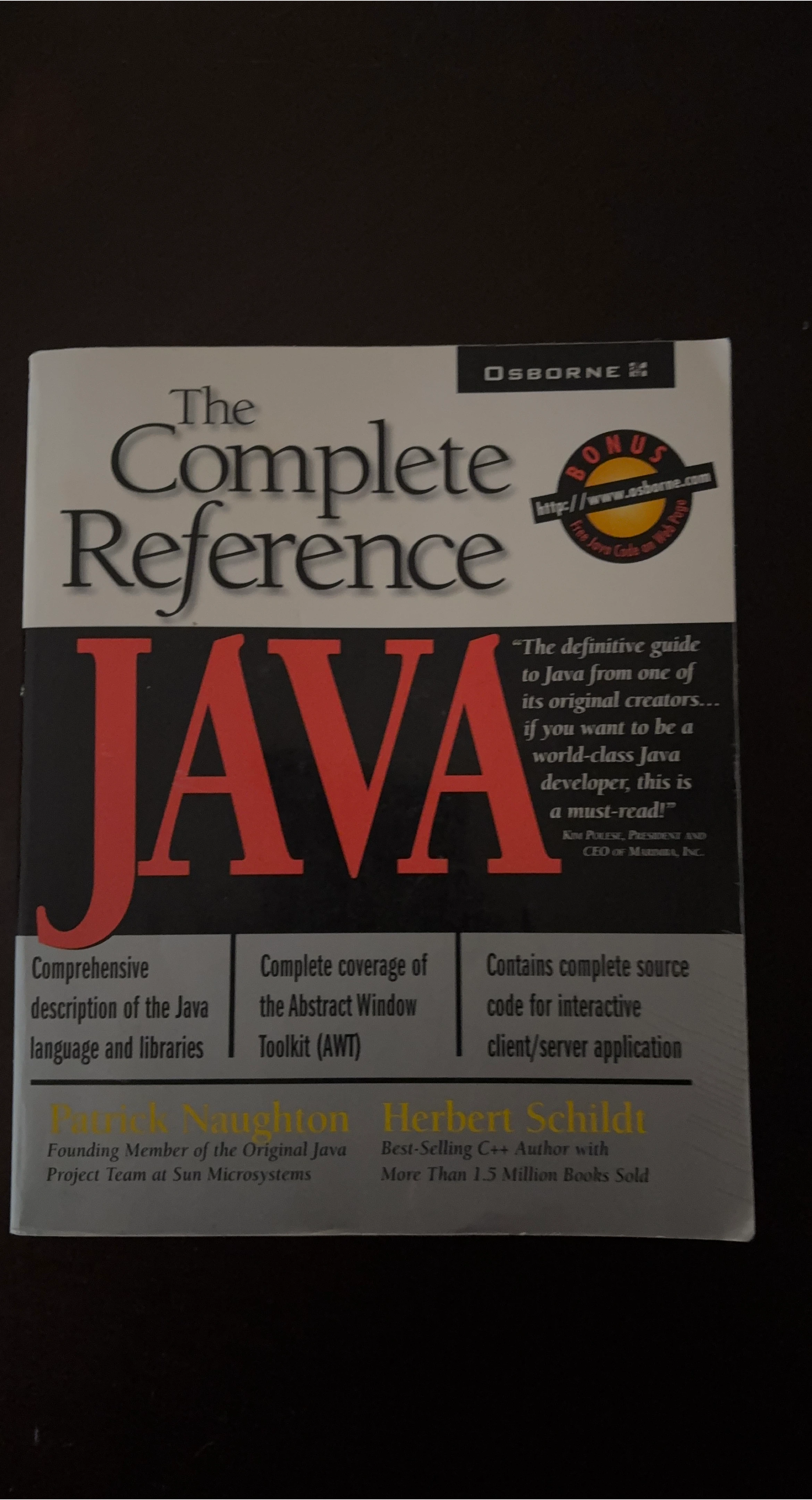 The Complete Reference Java by Herbert Schildt