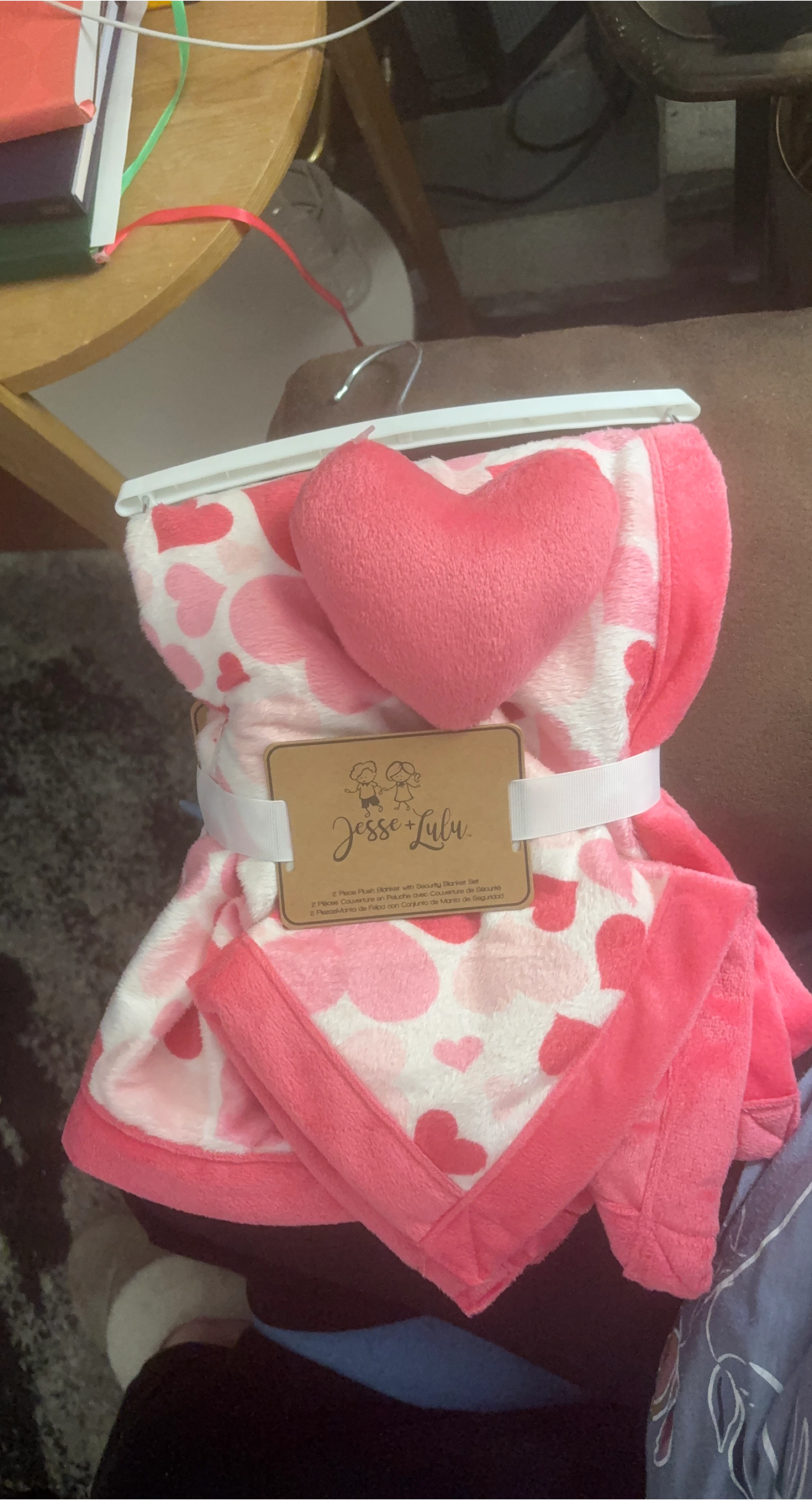 Jesse + Lulu Plush Blanket with Security Blanket Set - NEW