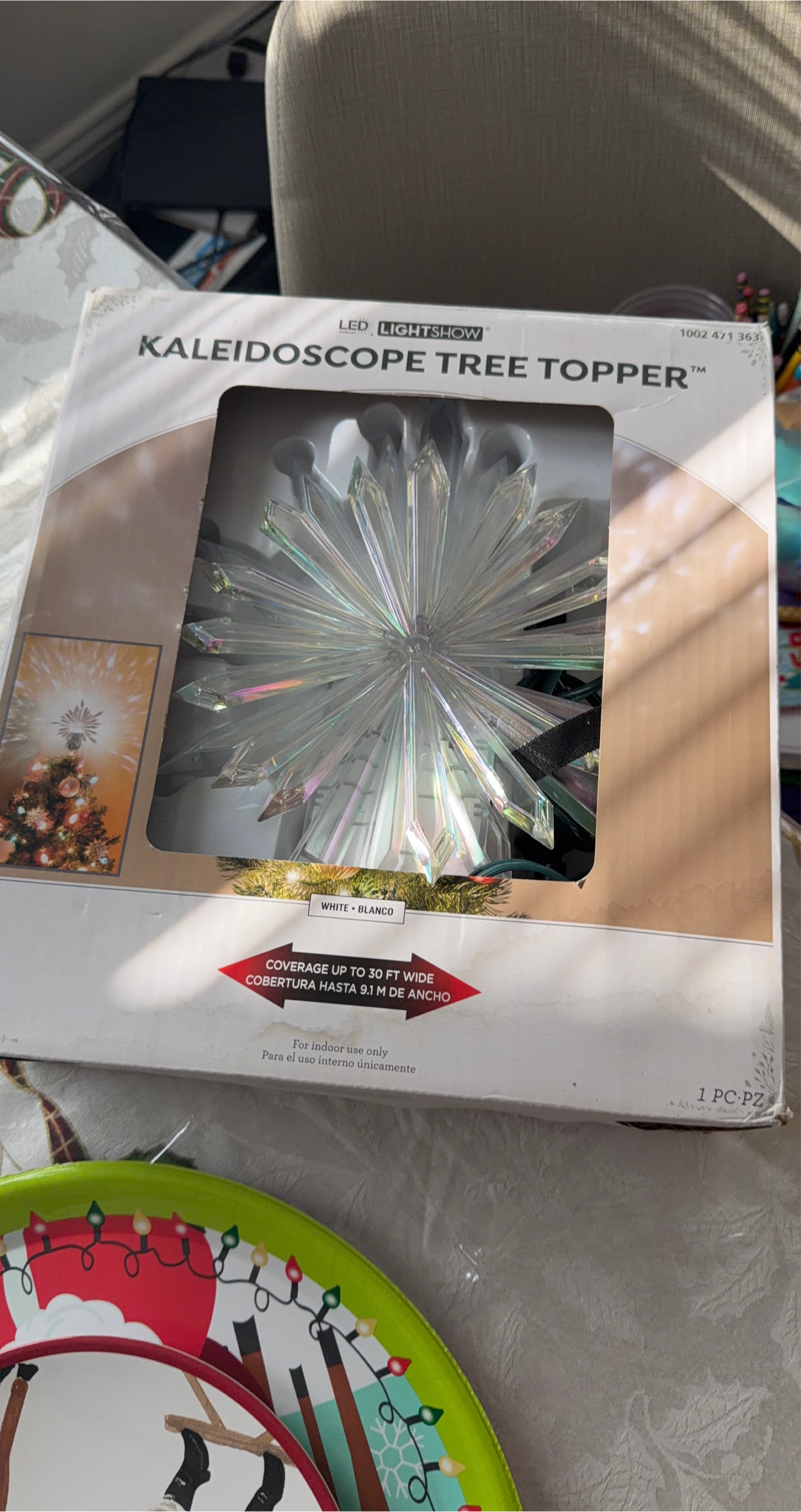 LED Lightshow Kaleidoscope Tree Topper