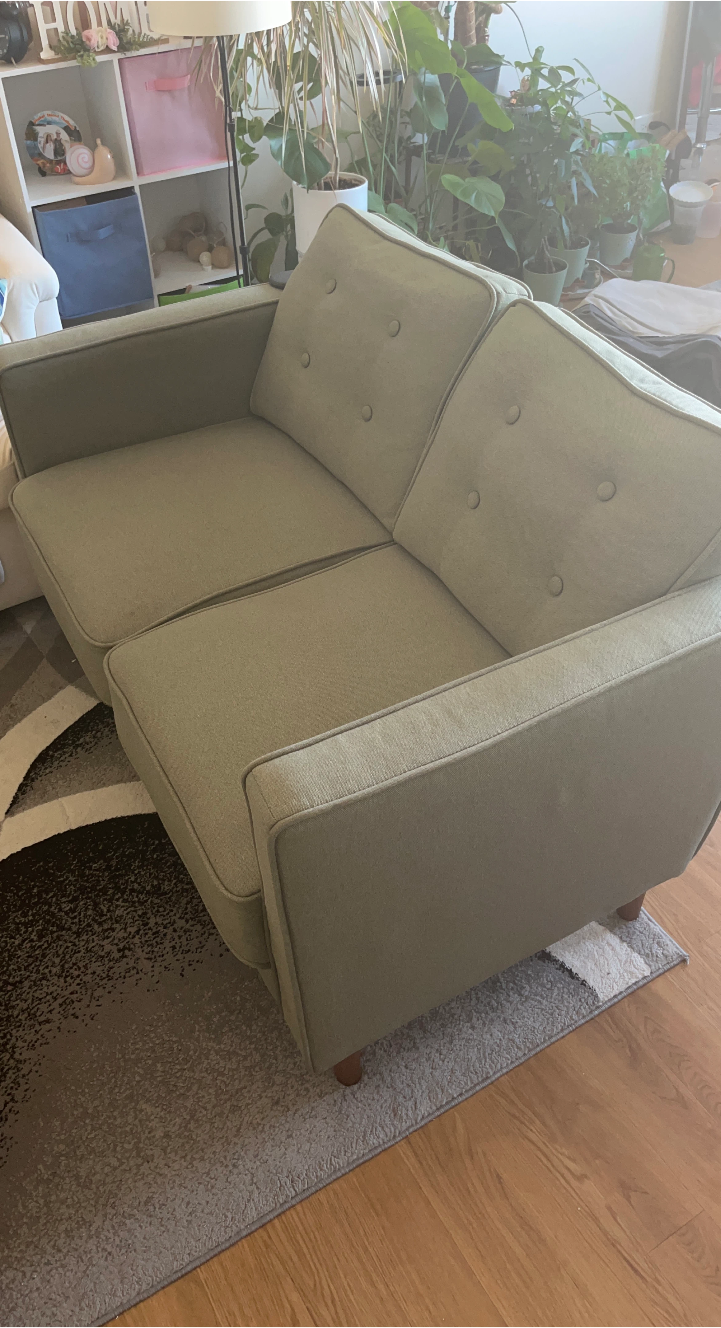 Loveseat Sofa - Light Green