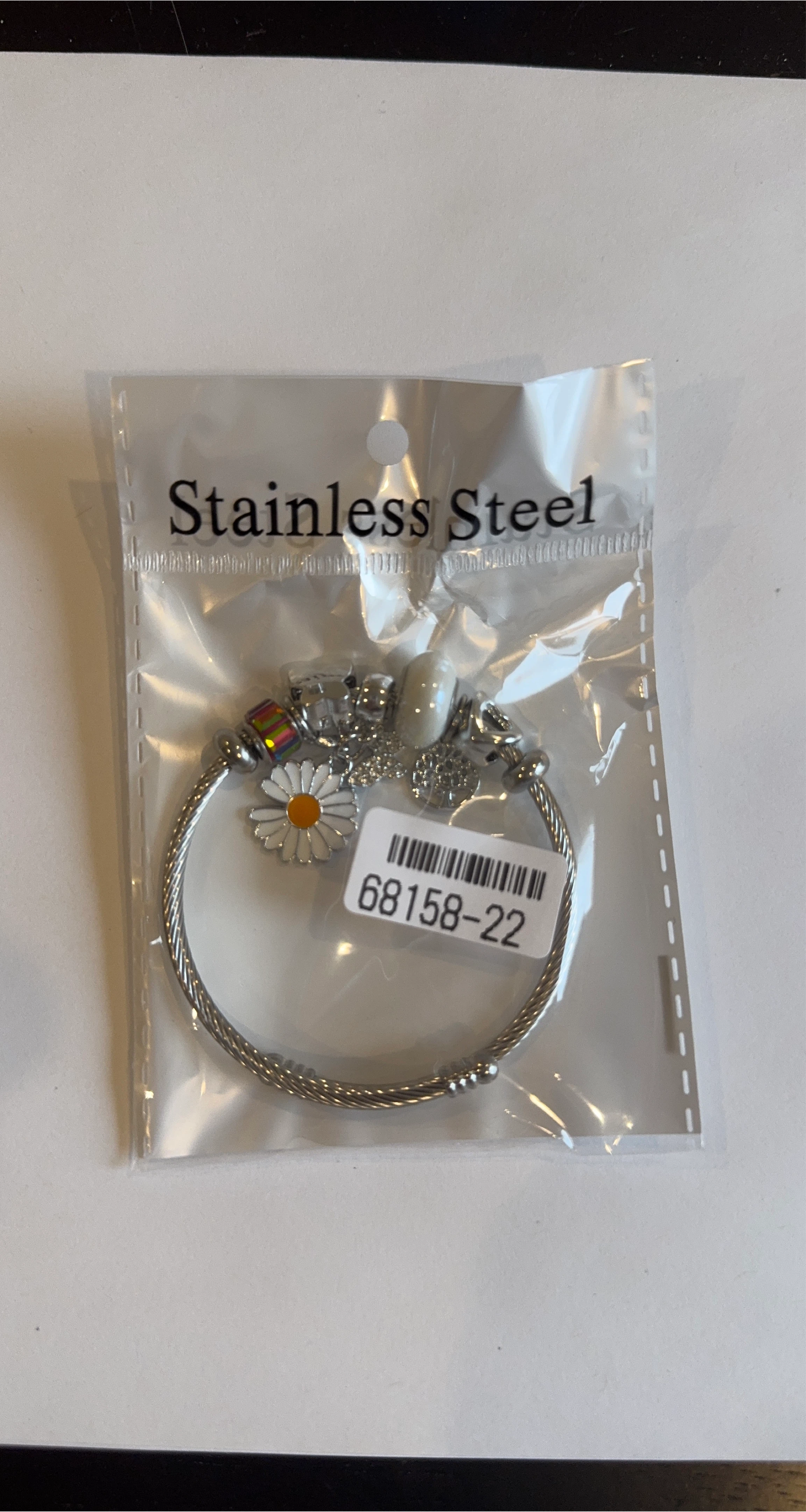 Stainless Steel Charm Bracelet