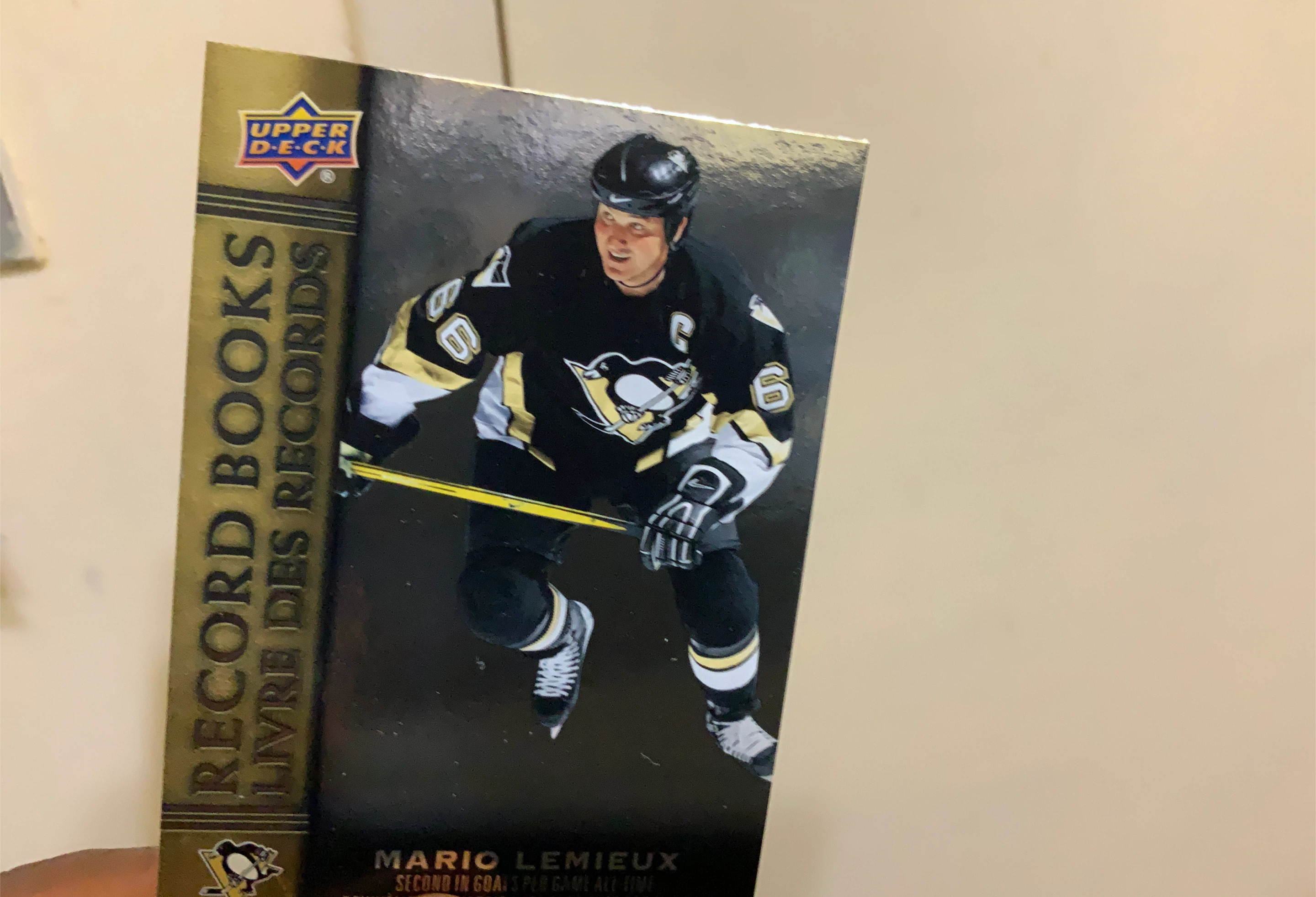 Upper Deck Mario Lemieux Record Books Card