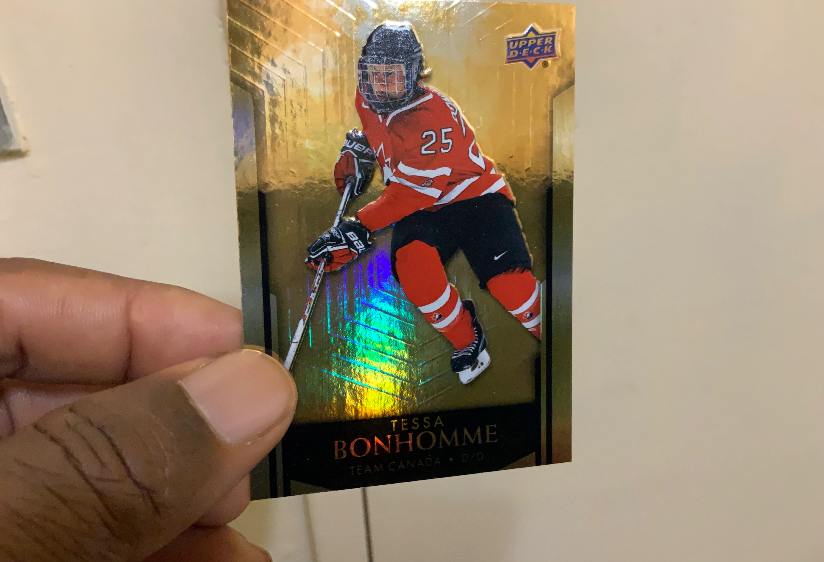 Tessa Bonhomme Upper Deck Hockey Card