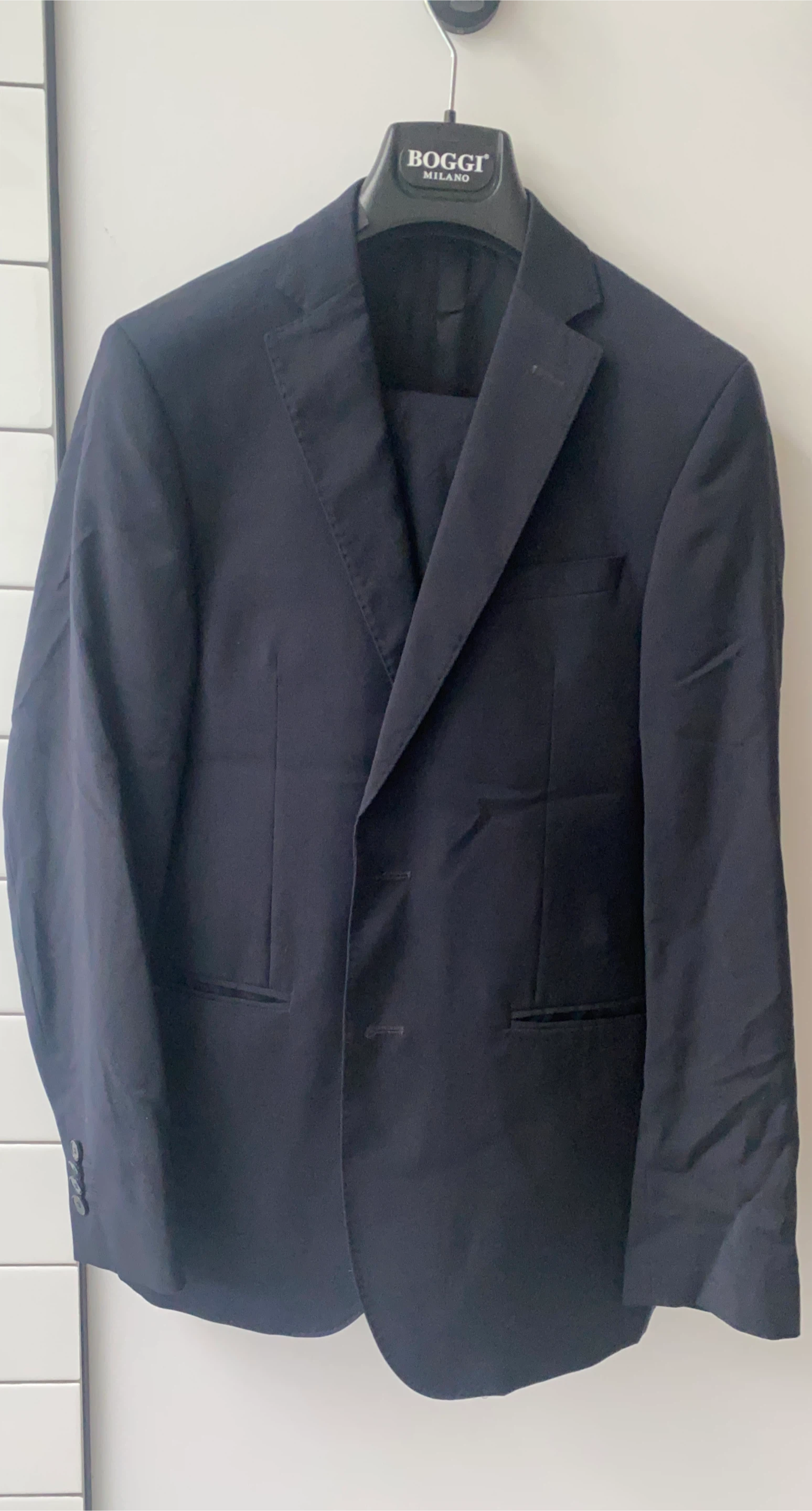 Boggi Milano Navy Blue Suit