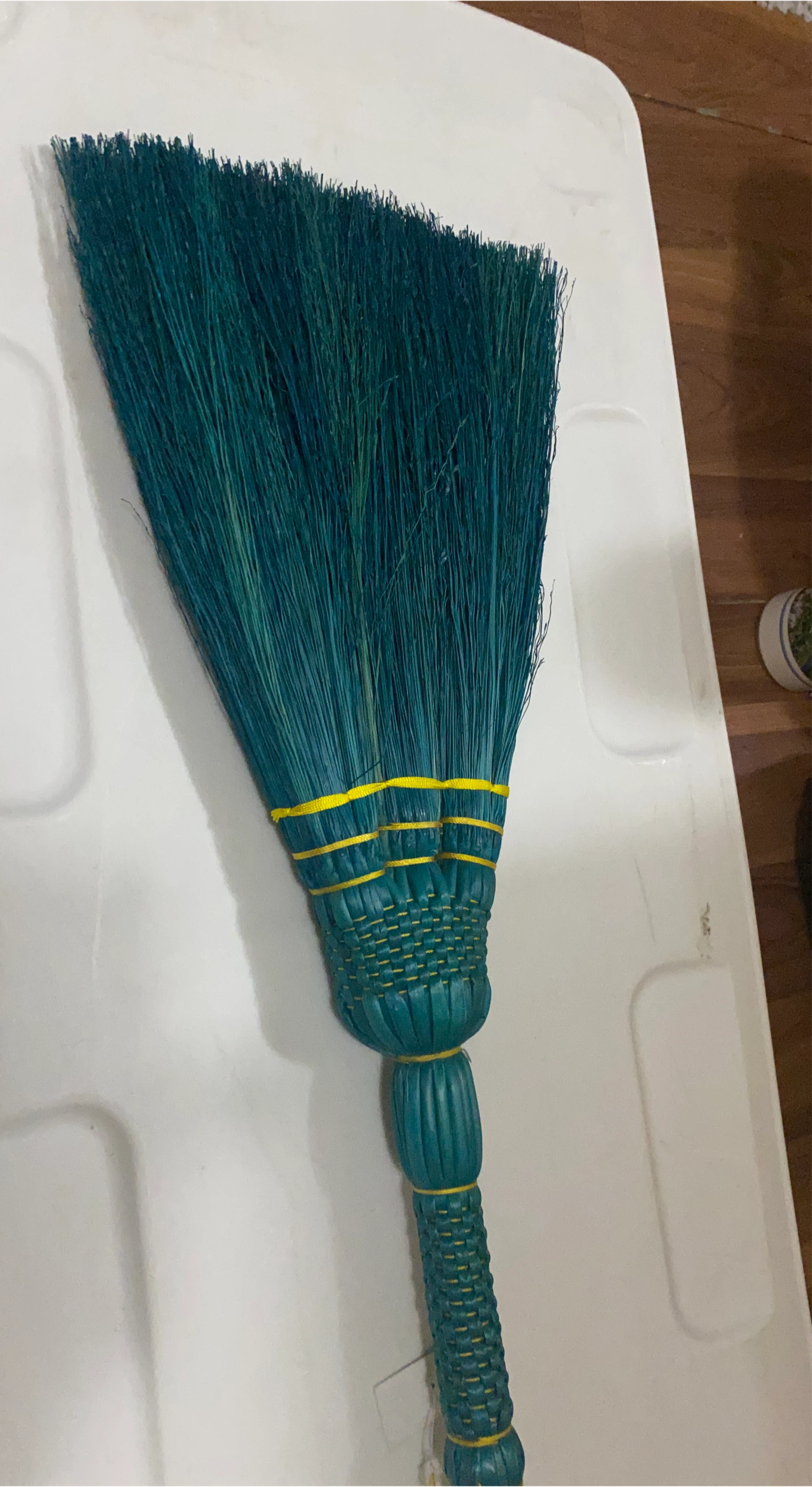 Green Straw Broom