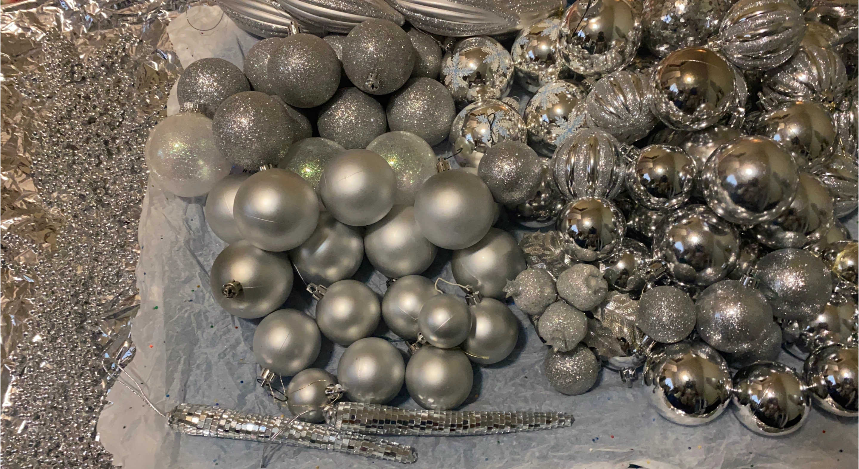 Silver Christmas Ornaments