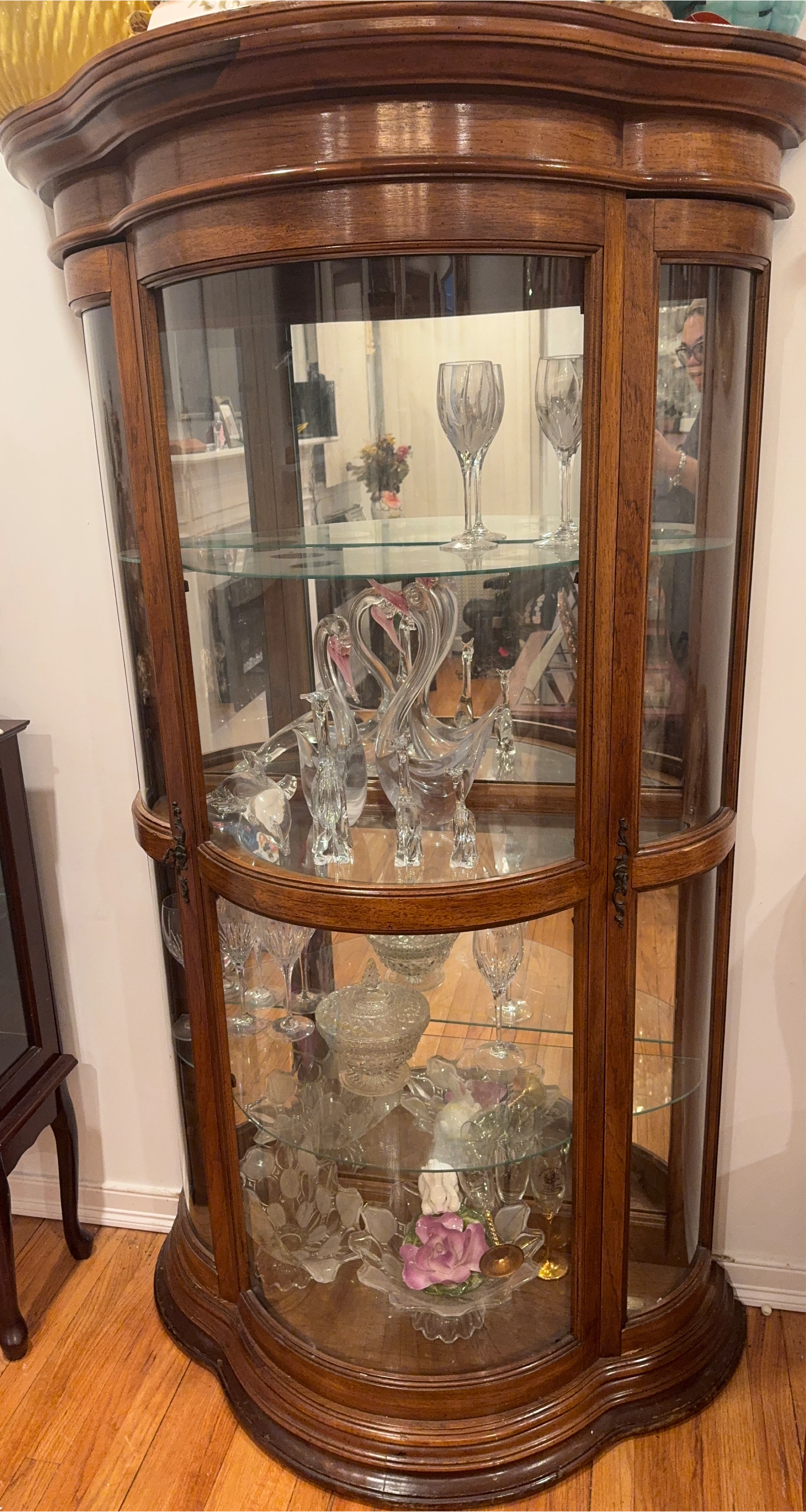 Wooden Curio Cabinet