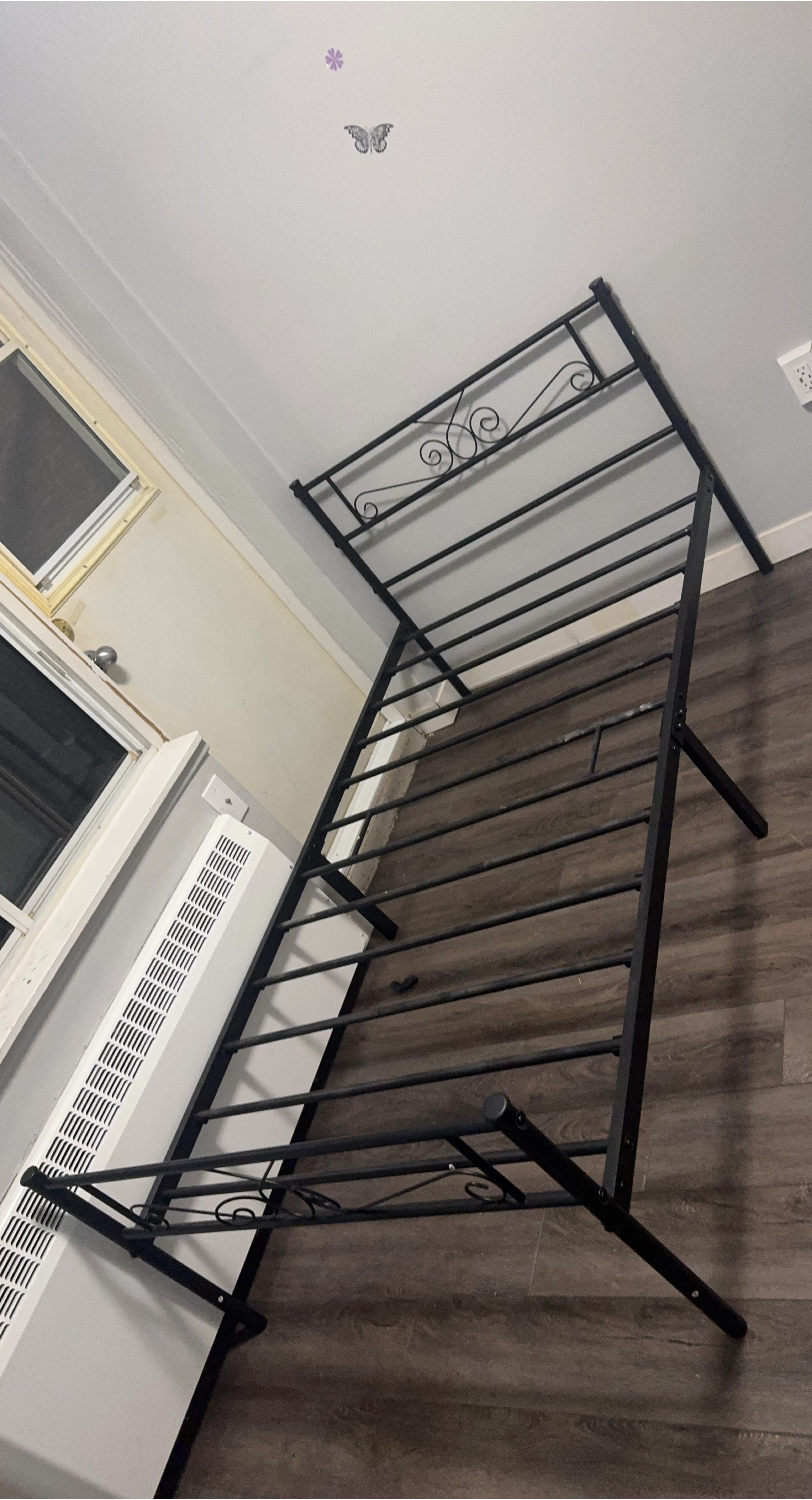 Black Metal Bed Frame - Twin Size