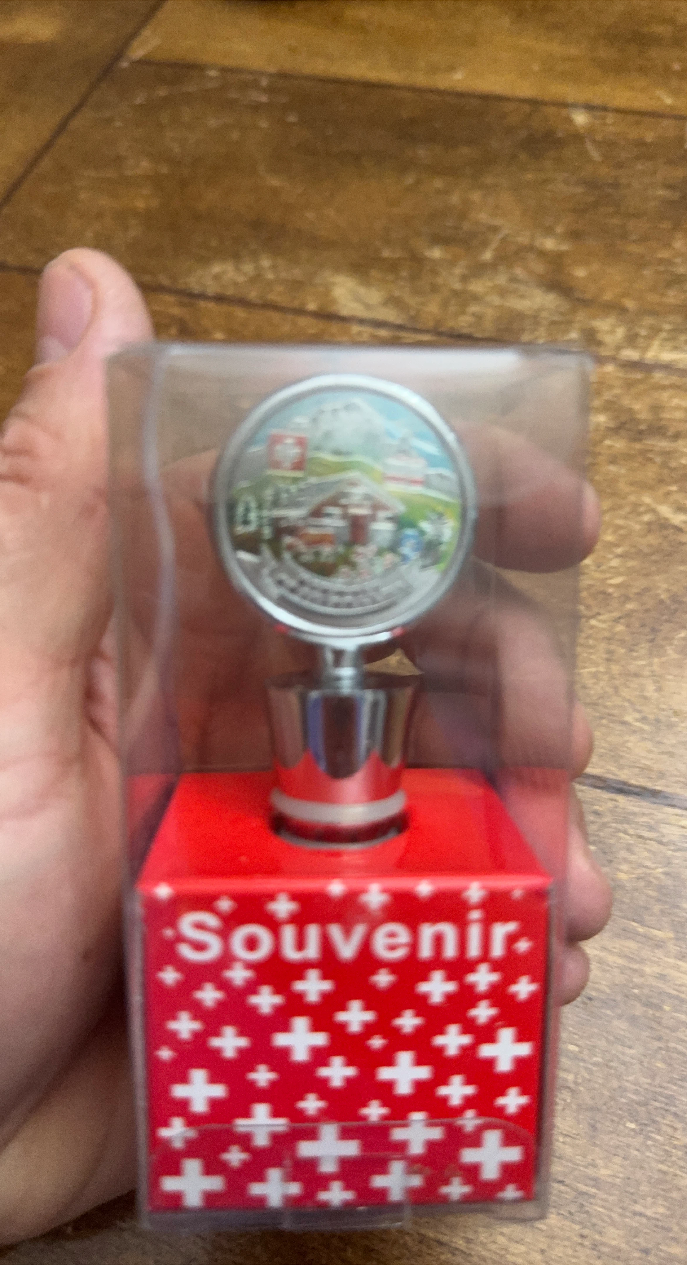 Souvenir Bottle Stopper - Switzerland Theme