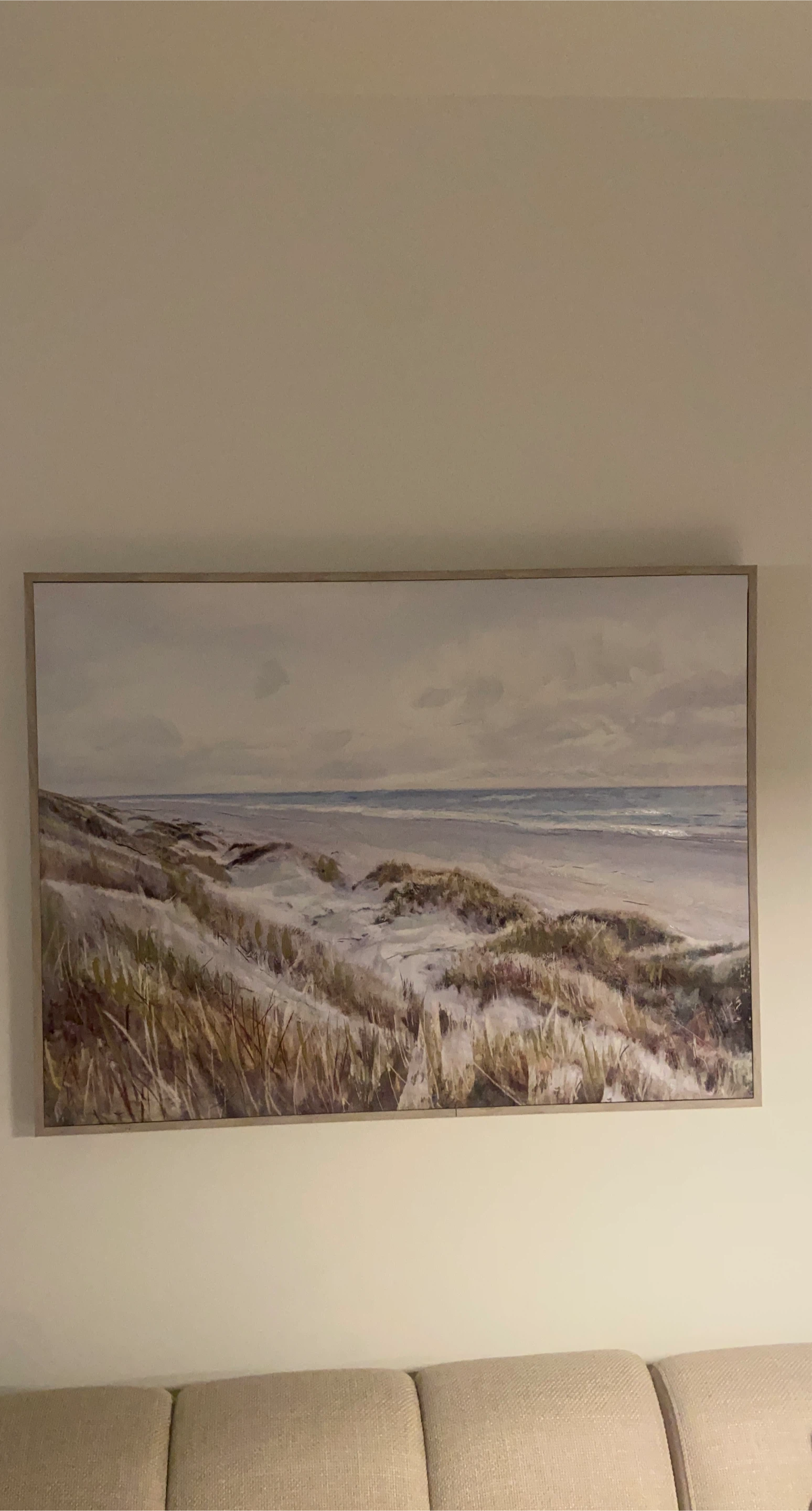 Framed Beach Scene Wall Art