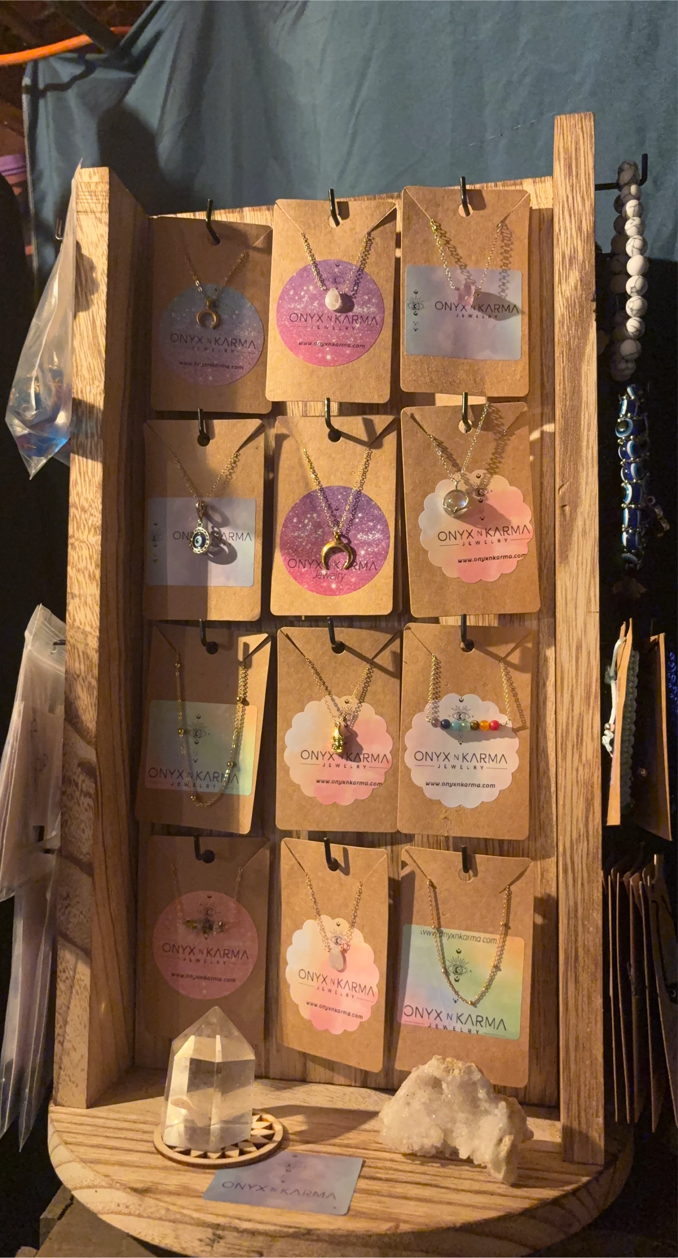 Handmade Dainty Gemstone/charm Necklaces